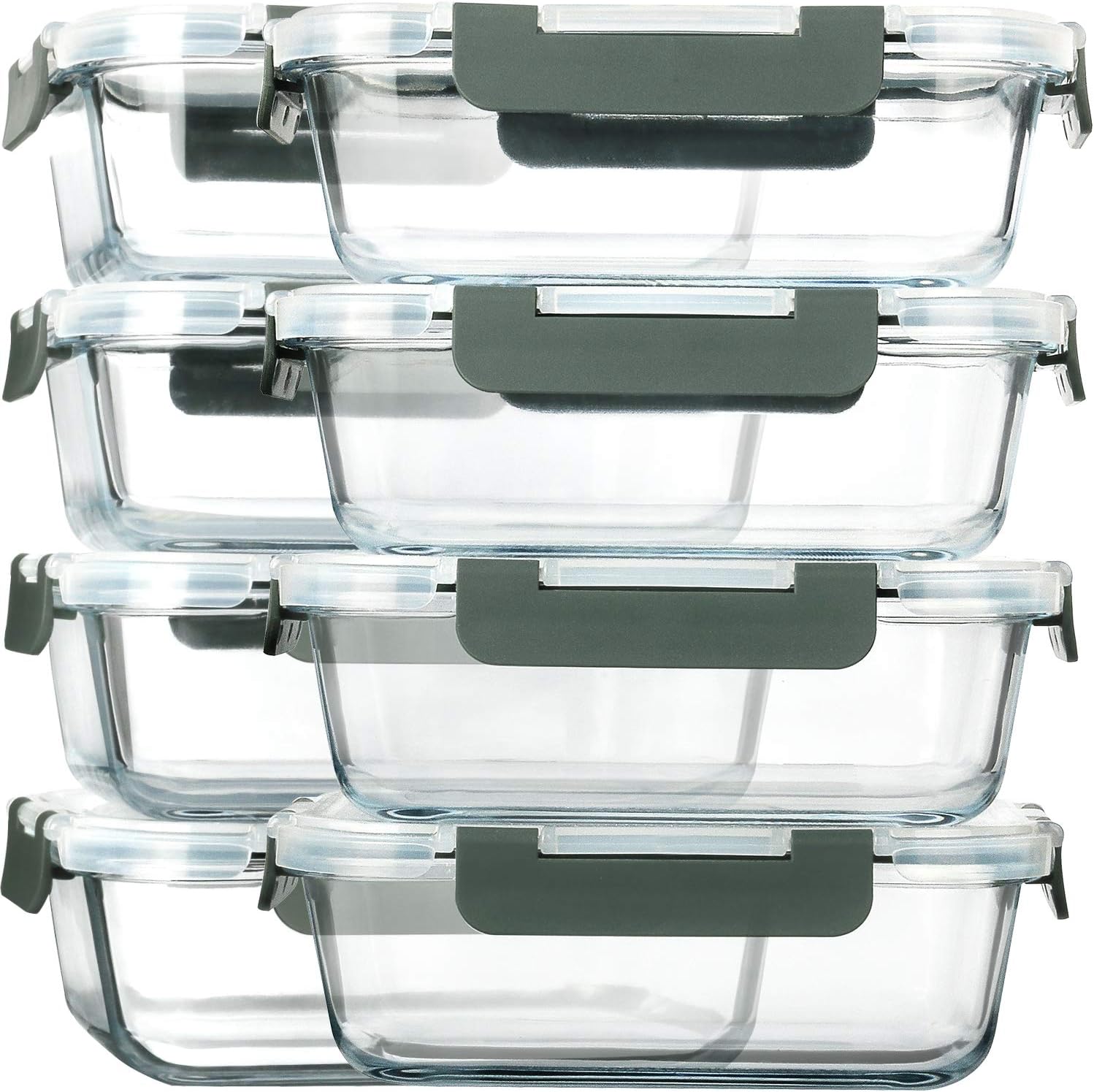 Glass Meal Prep Containers with Lids - Image 2