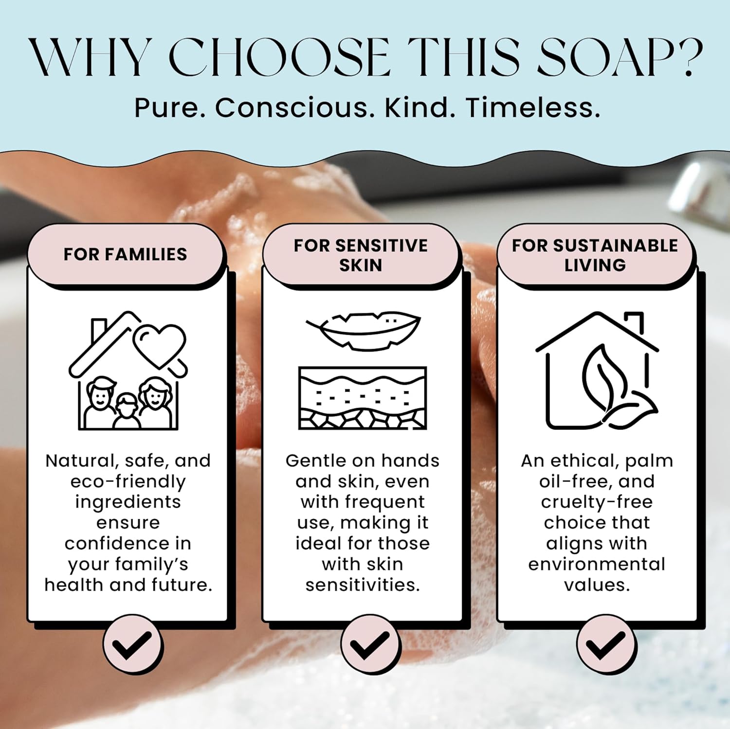 Natural Castile Soap Lavender & Bergamot 16oz - Image 8