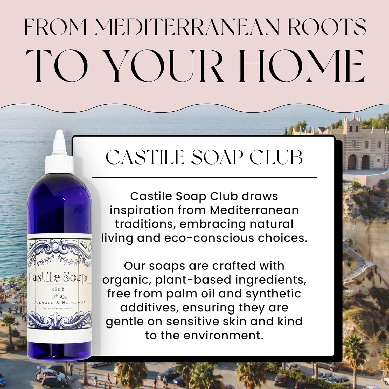 Natural Castile Soap Lavender & Bergamot 16oz - Image 9