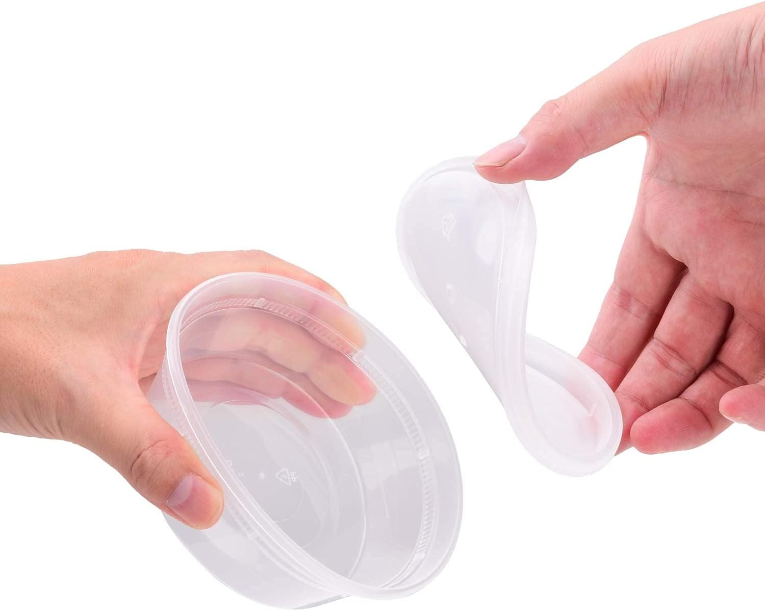 TashiBox 8oz Plastic Containers with Airtight Lids - Image 4