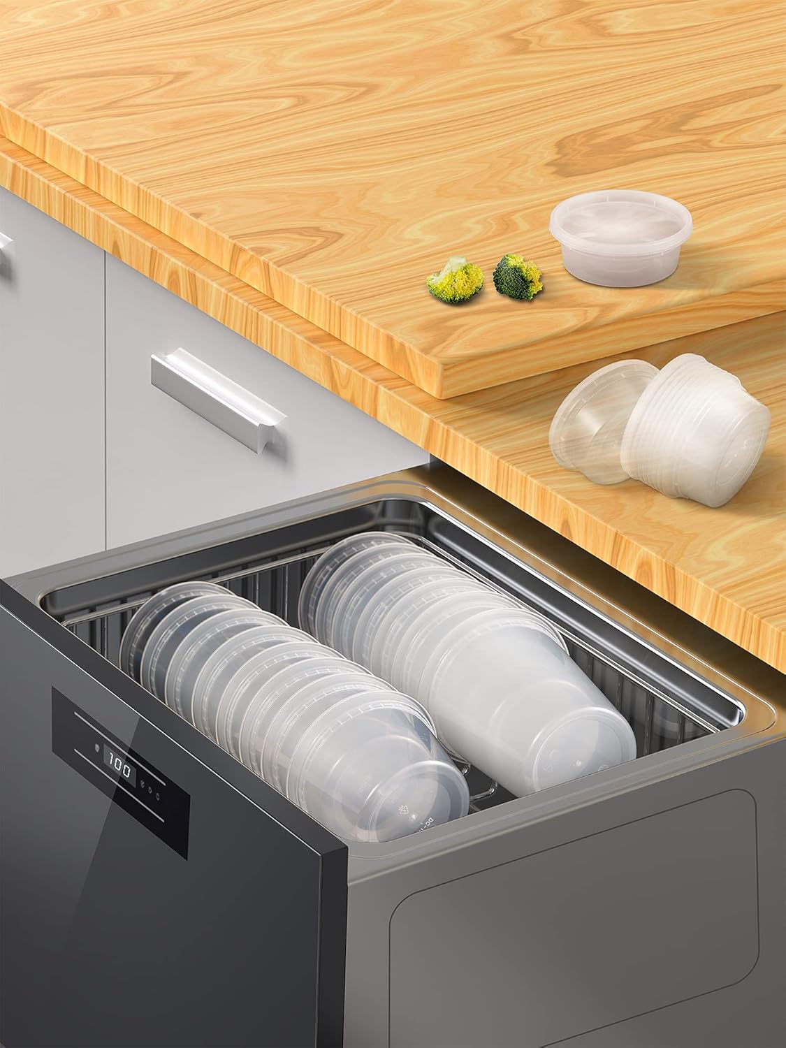 TashiBox 8oz Plastic Containers with Airtight Lids - Image 6