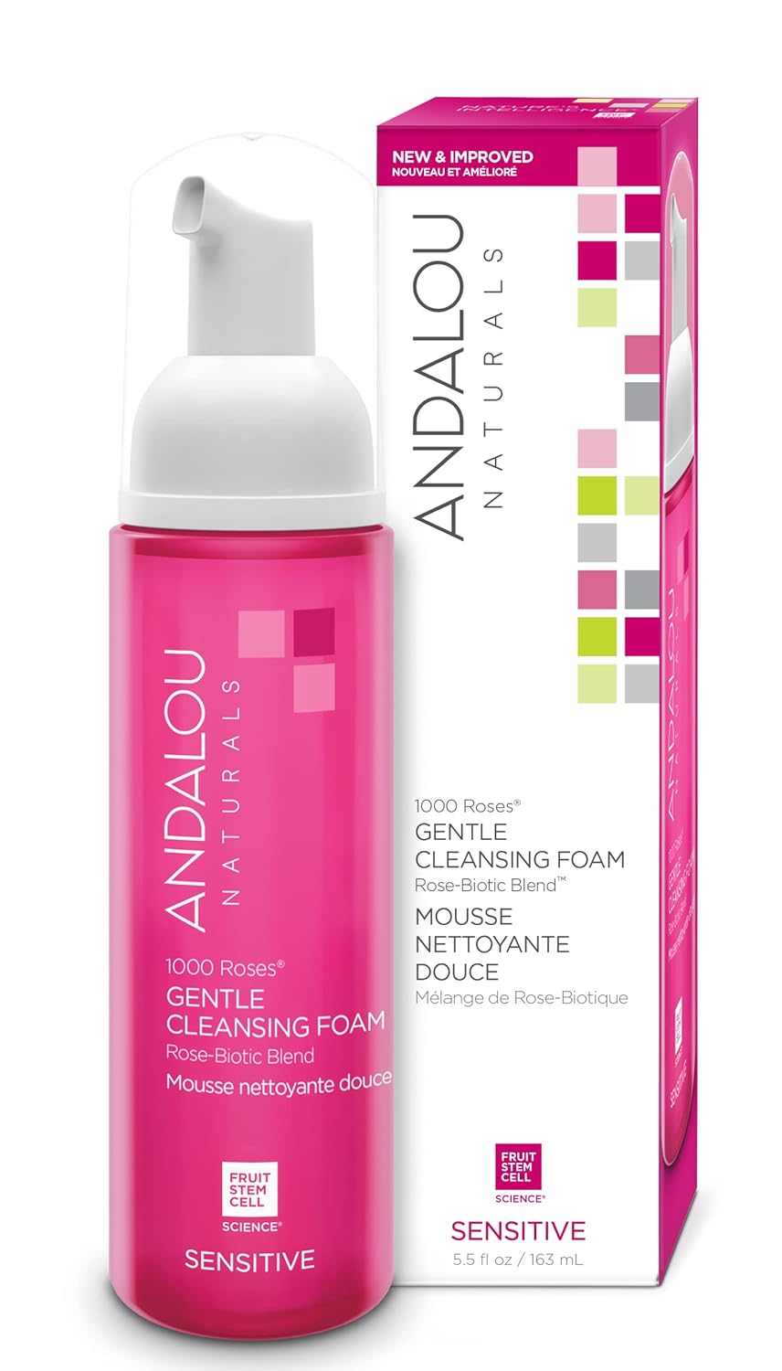 Andalou Naturals 1000 Roses Gentle Cleansing Foam - Image 2
