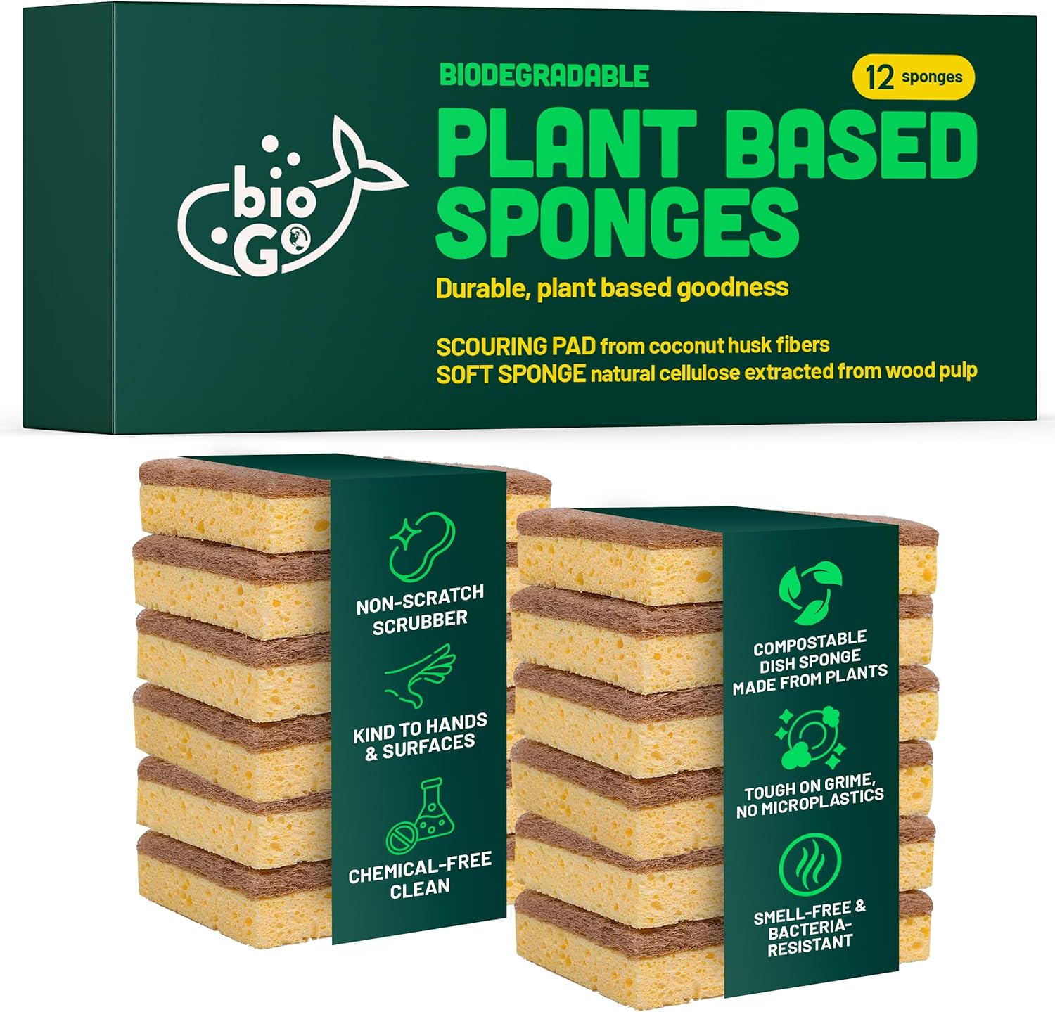BioGo Biodegradable Kitchen Sponges - Image 2