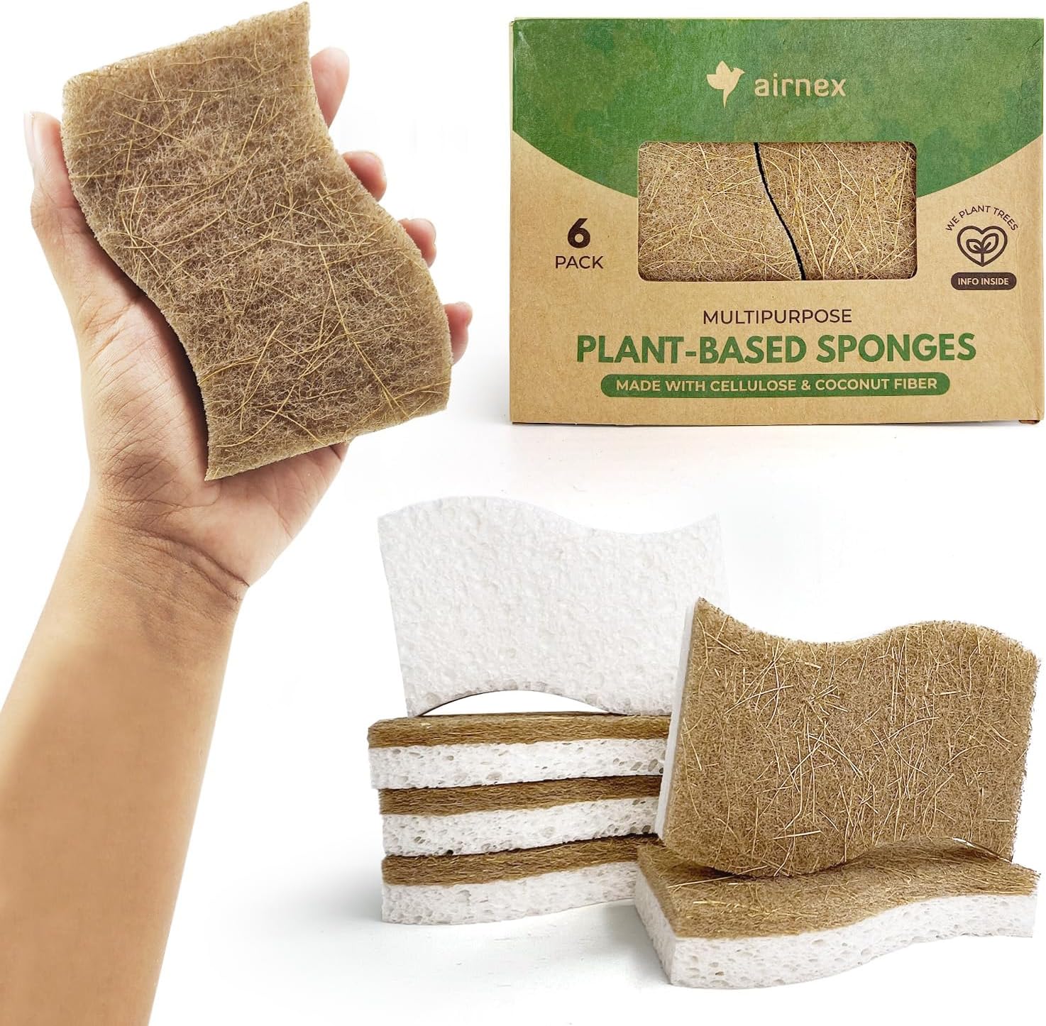 Eco Friendly Dishwashing Sponges Pack - Image 2