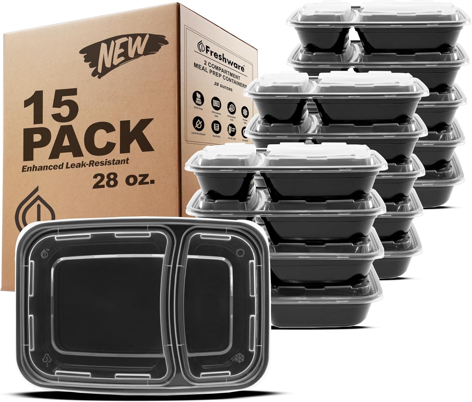 Freshware Meal Prep Containers - Image 2