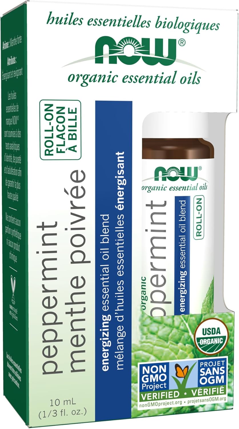 NOW Foods Peppermint Roll-On Essential Oil - Image 2