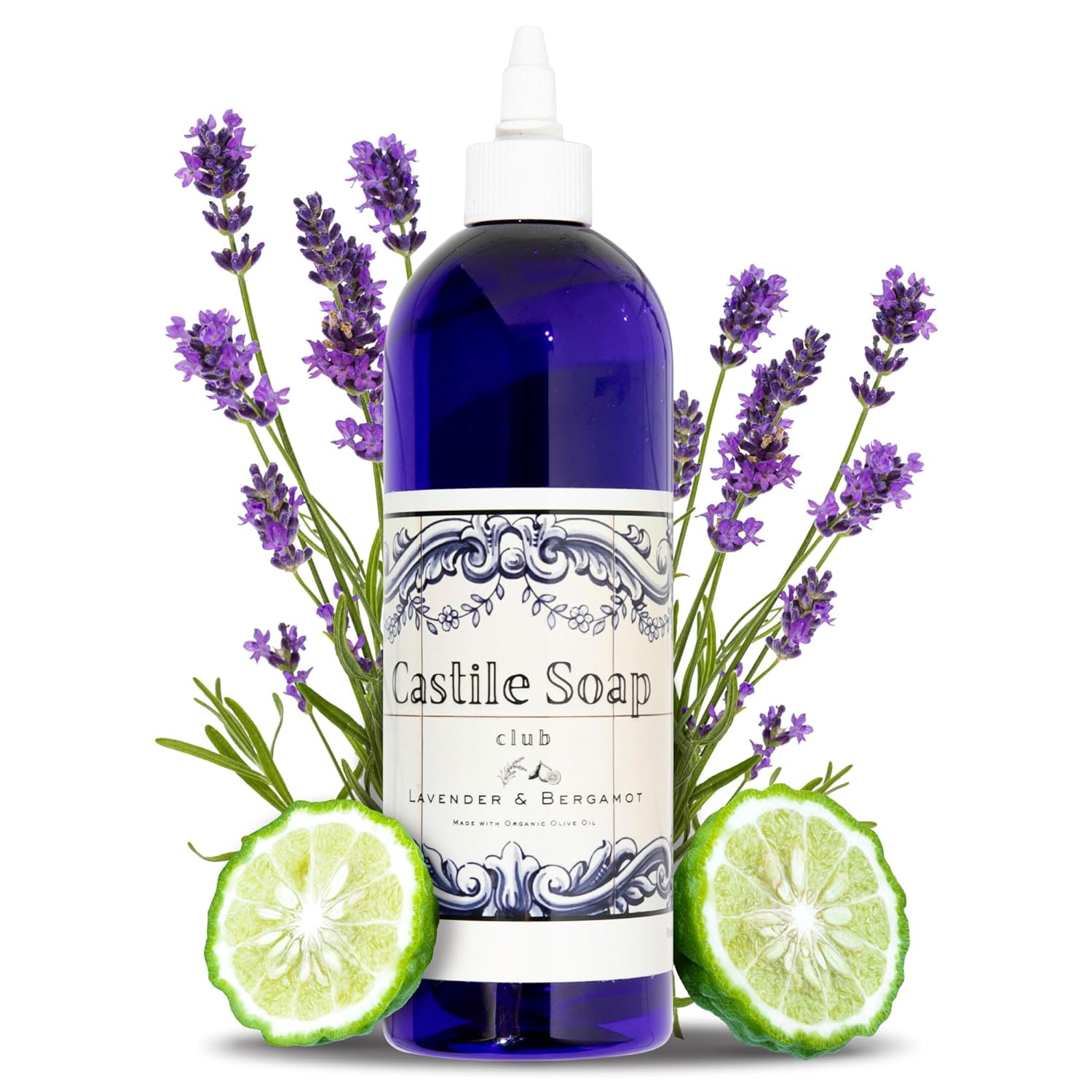 Natural Castile Soap Lavender & Bergamot 16oz - Image 2
