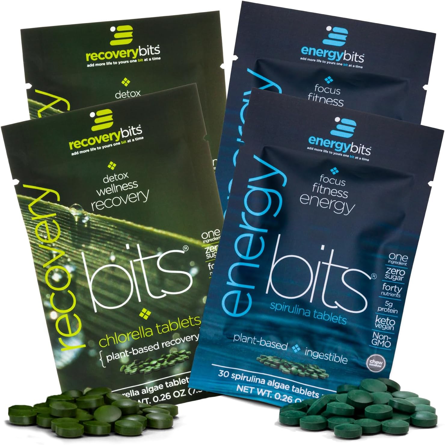 Organic Spirulina & Chlorella Tablets Sample Packs - Image 2