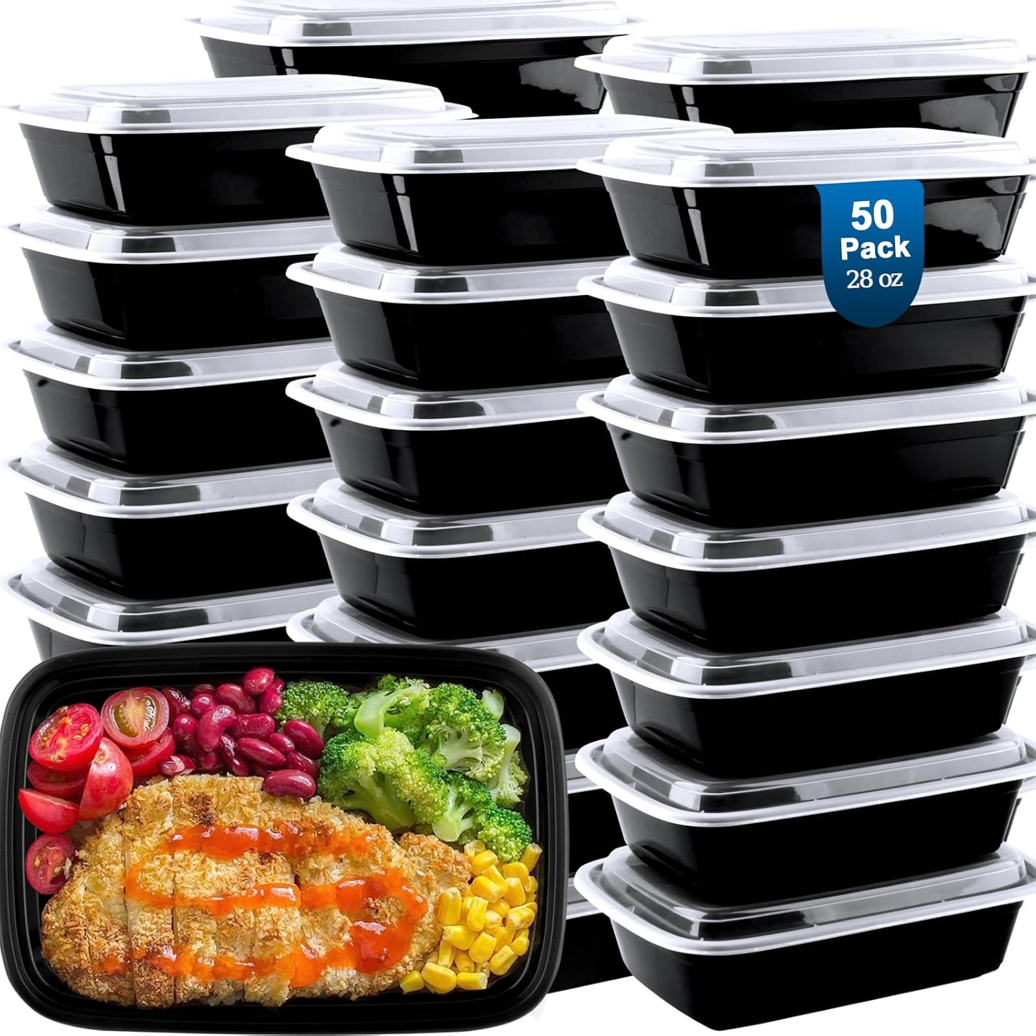 Reusable Food Storage Containers 50 Pack - Image 2