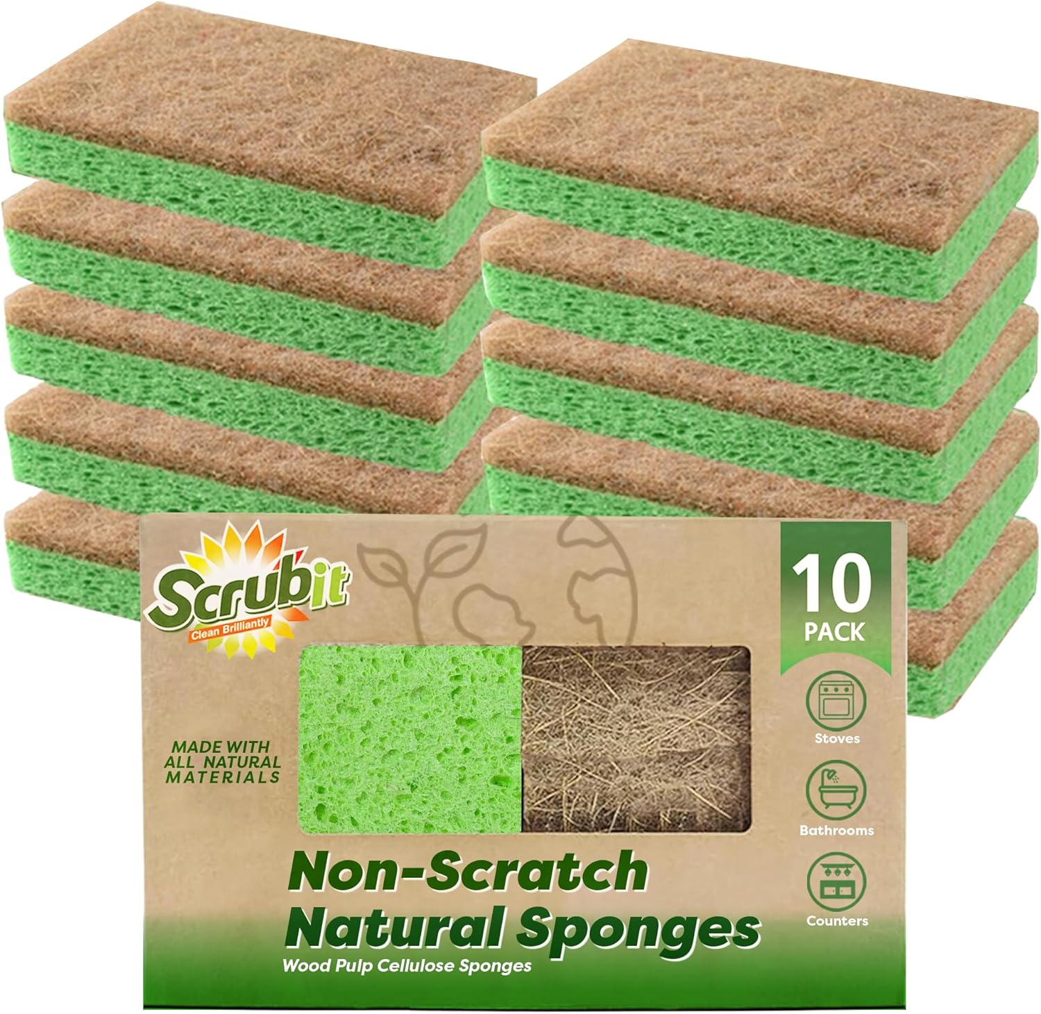 SCRUBIT Natural Cellulose Sponges - Image 2