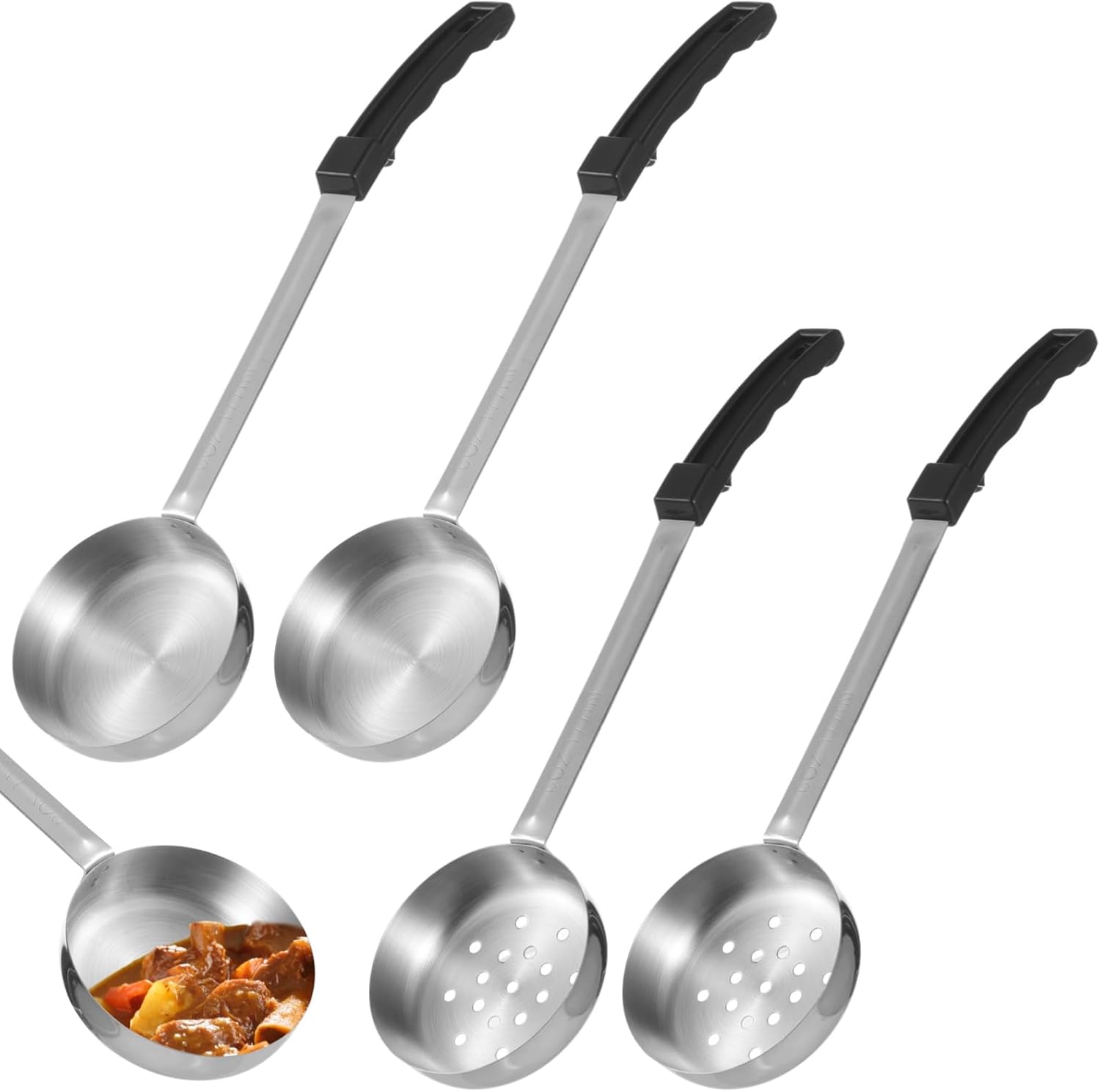 Stainless Steel Ladle Set for Cooking and Dieting - Image 2