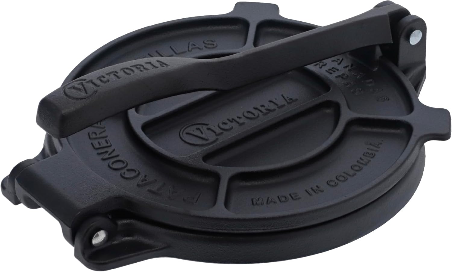 Victoria 8 Inches Cast Iron Tortilla Press - Image 2