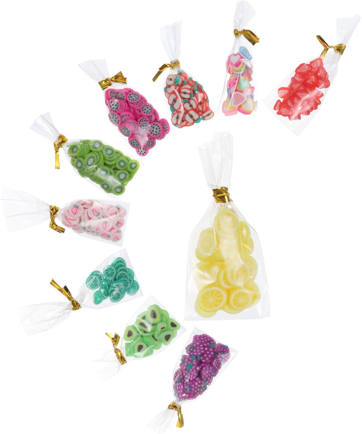 10pcs Realistic Mini Food Snacks Packaged Snack Adornments Miniature Kit - Image 2