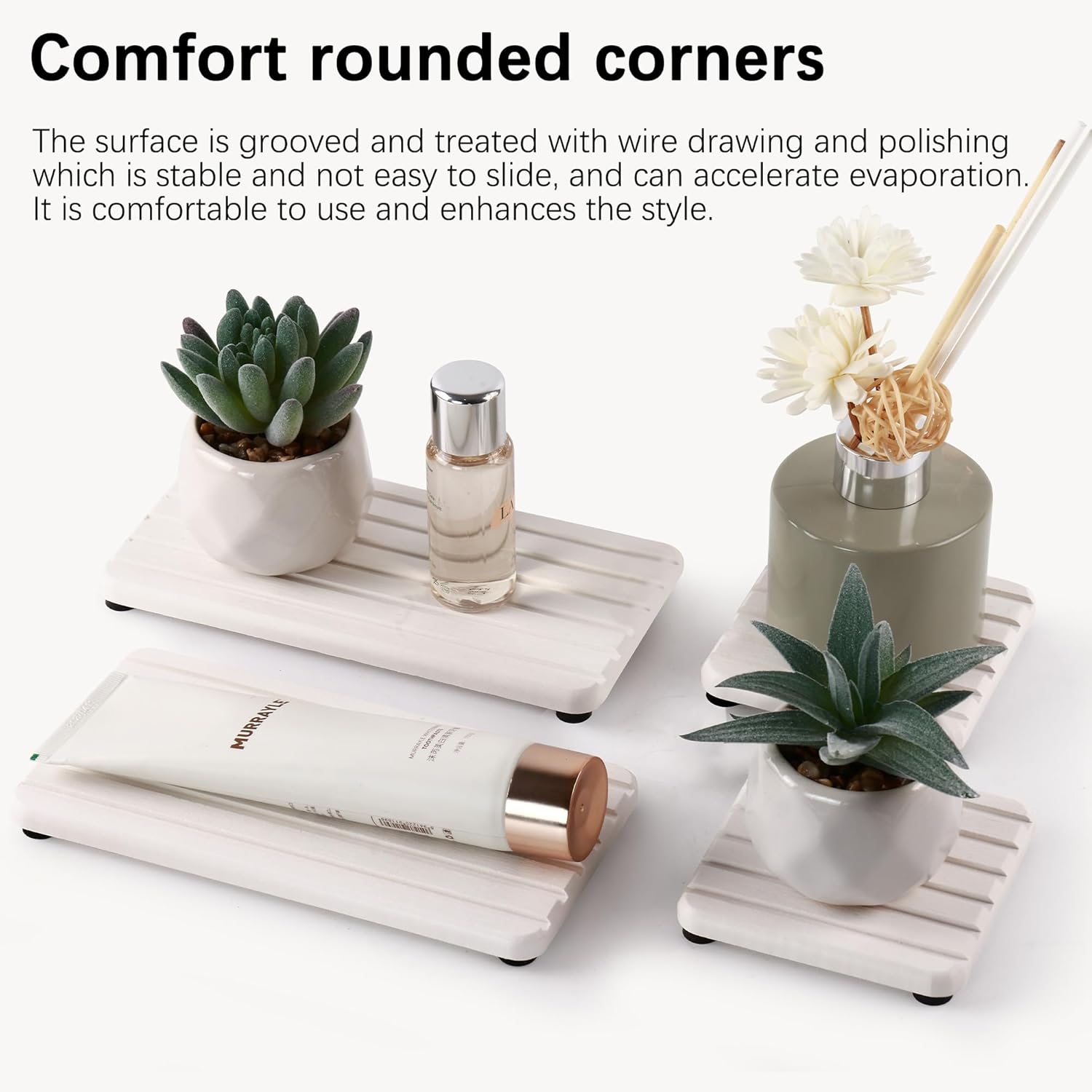 Bathroom Vanity Tray with Non-Slip Pads - Image 3