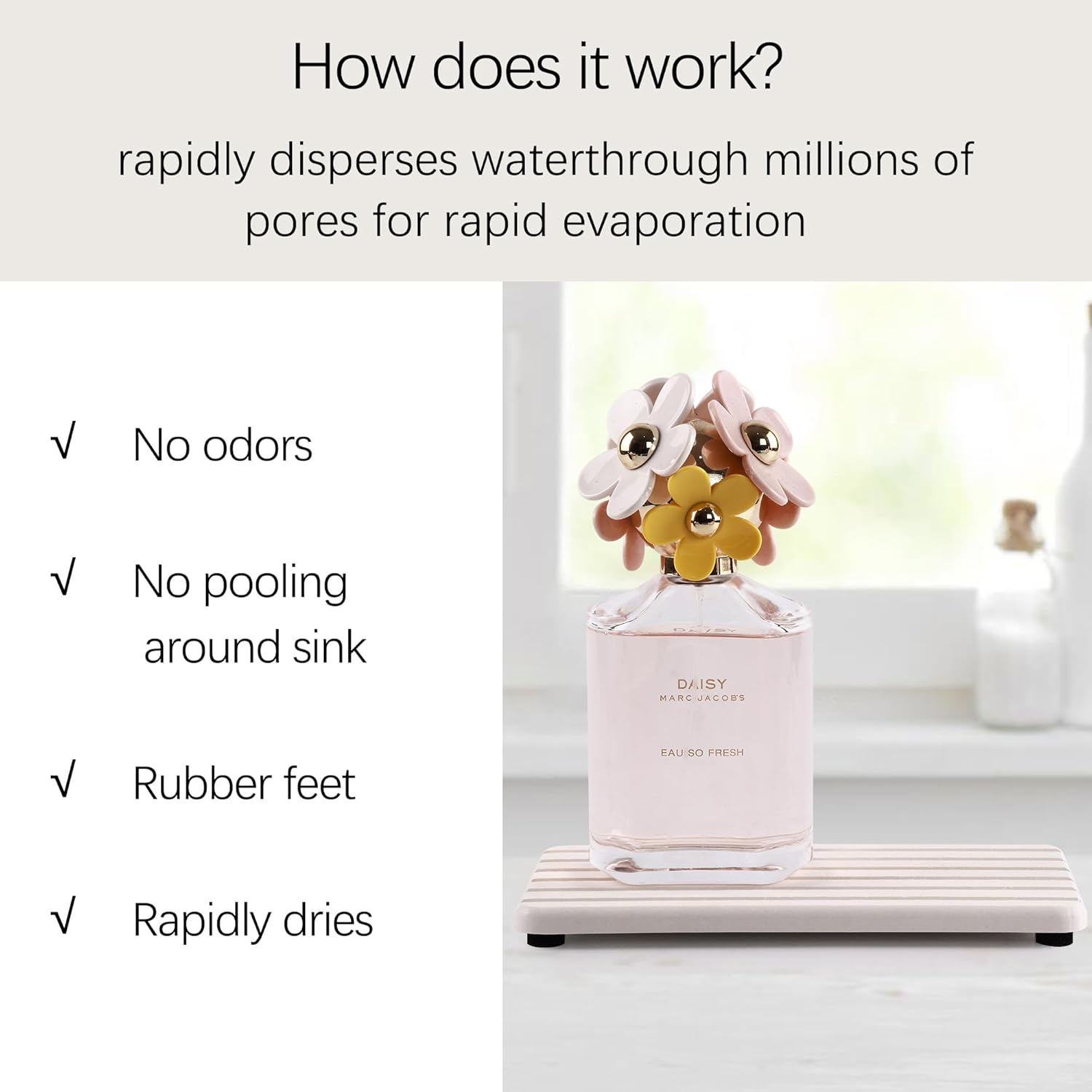 Bathroom Vanity Tray with Non-Slip Pads - Image 4