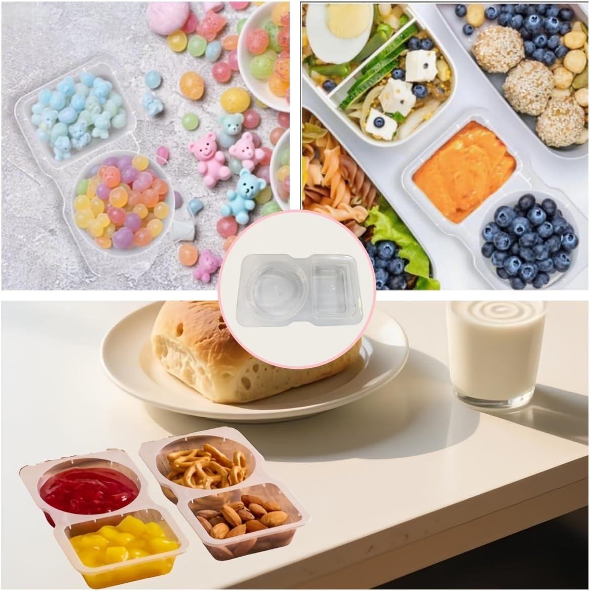 Portable Plastic Snack Containers with Lids - Image 4