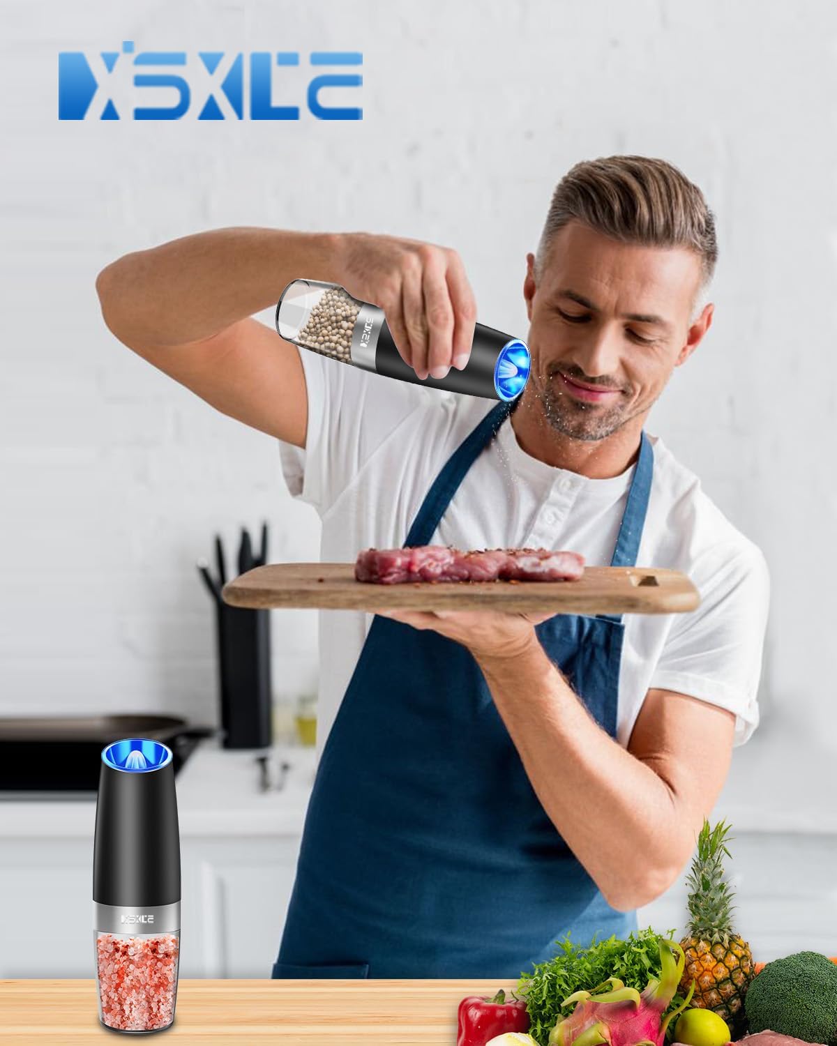 XinXu Automatic Electric Pepper and Salt Grinder Set - Image 7