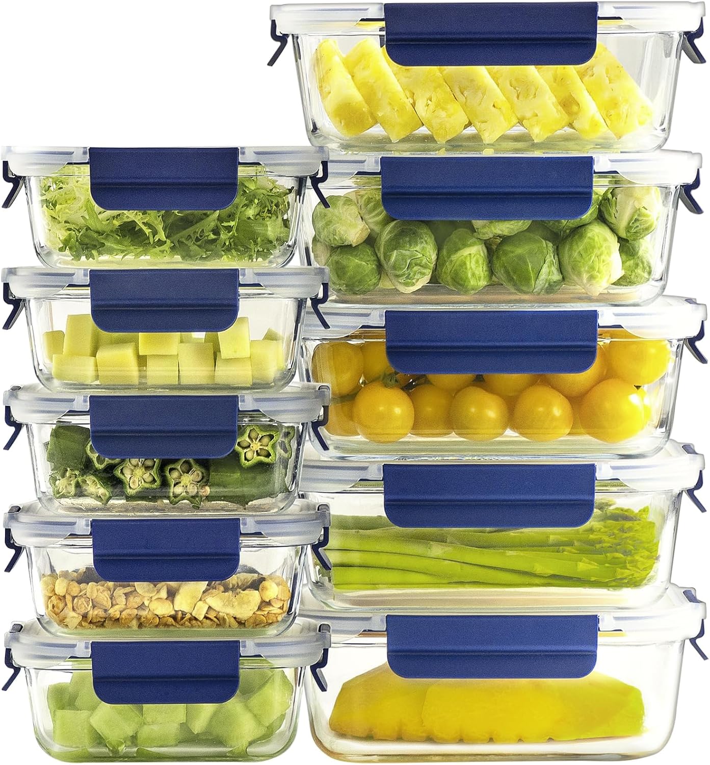 Airtight Glass Food Storage Containers with Lids - Image 9