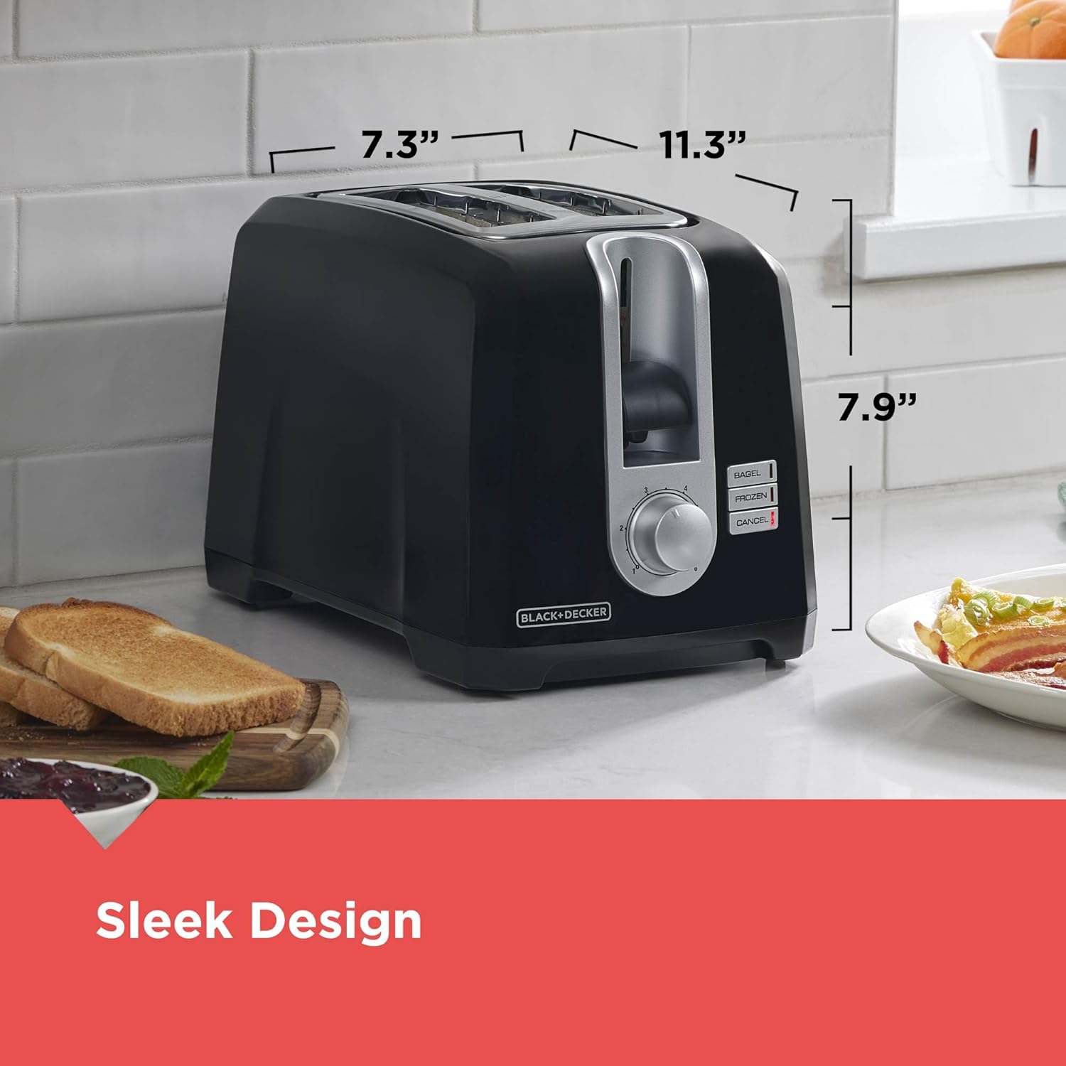 BLACK+DECKER 2-Slice Toaster T2569B - Image 4