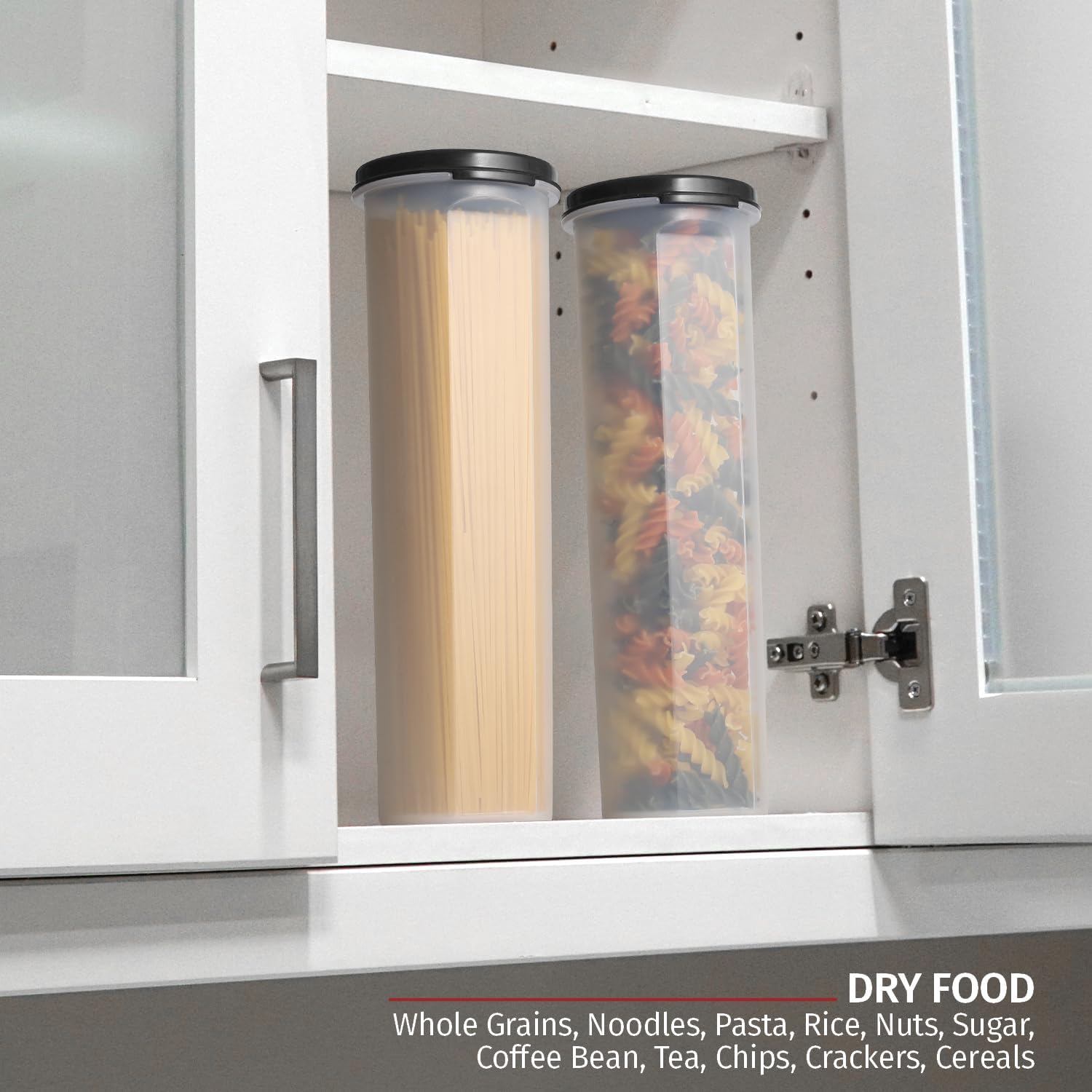 Clear Spaghetti Storage Container With Lid - Image 3