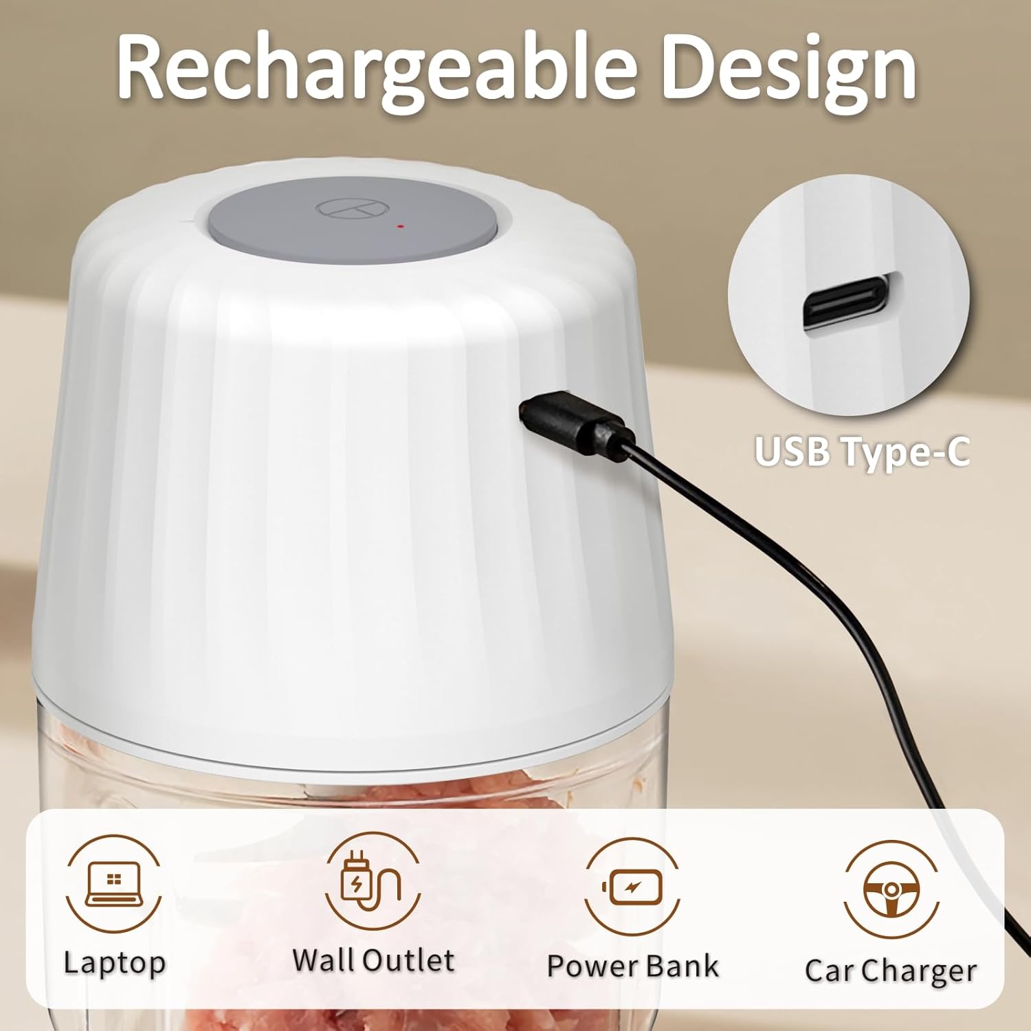 Cordless Mini Food Chopper - Image 3