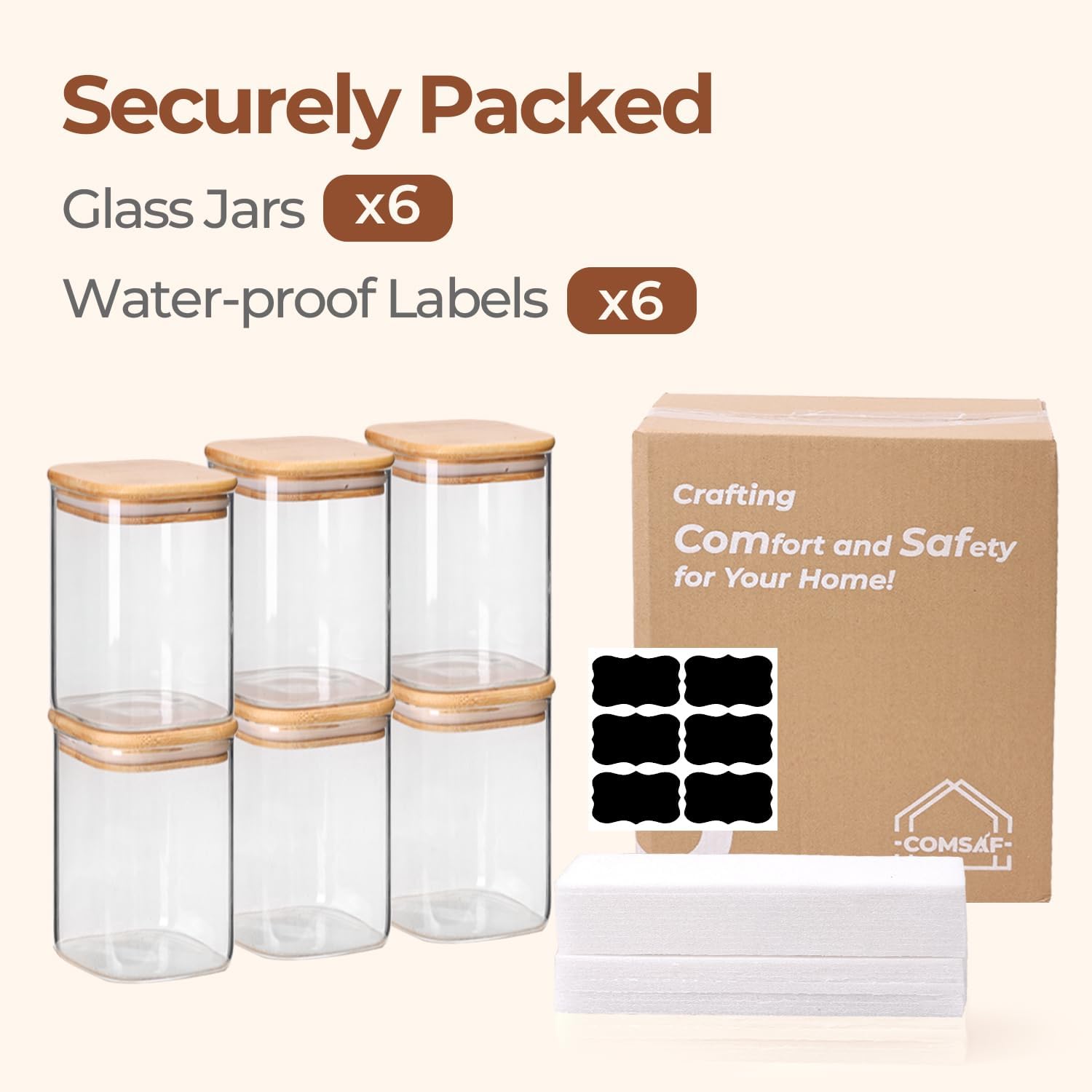 ComSaf Glass Storage Containers with Lids - Image 9