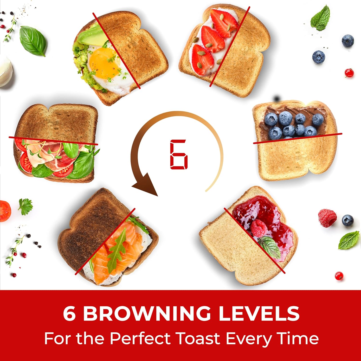 Mueller UltraToast Stainless Steel 4 Slice Toaster - Image 6