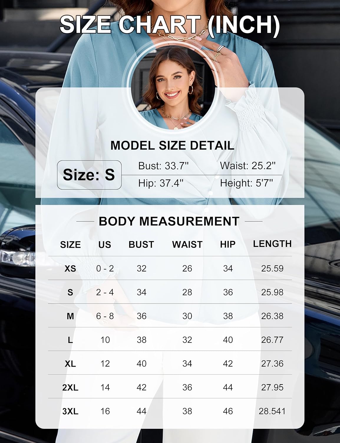 Womens Business Casual Blouse - Image 7