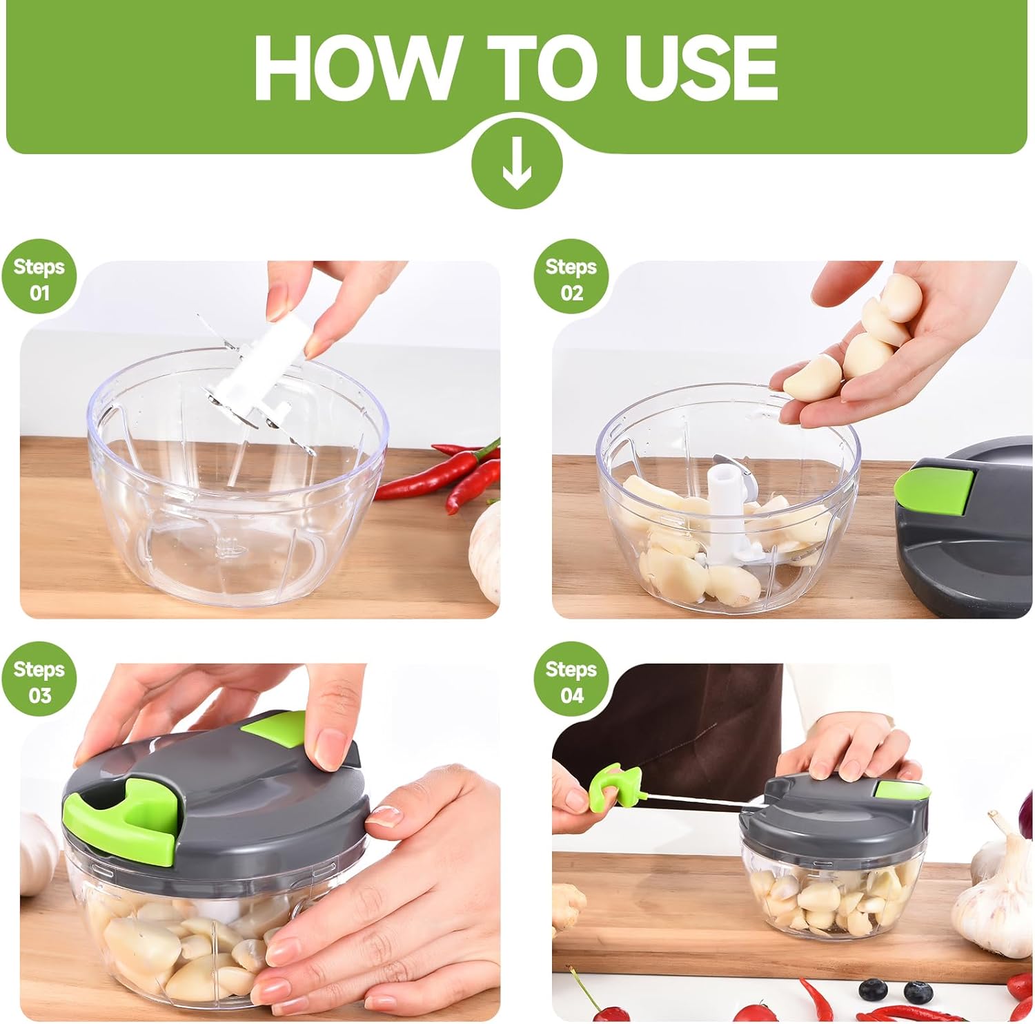 Portable Hand Vegetable Chopper - Image 8