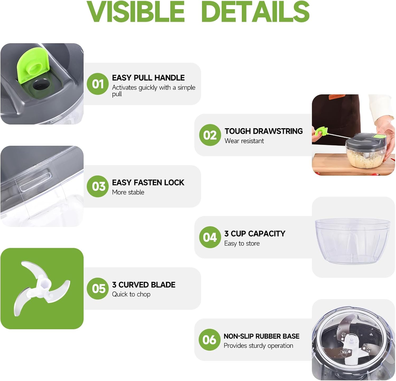 Portable Hand Vegetable Chopper - Image 9