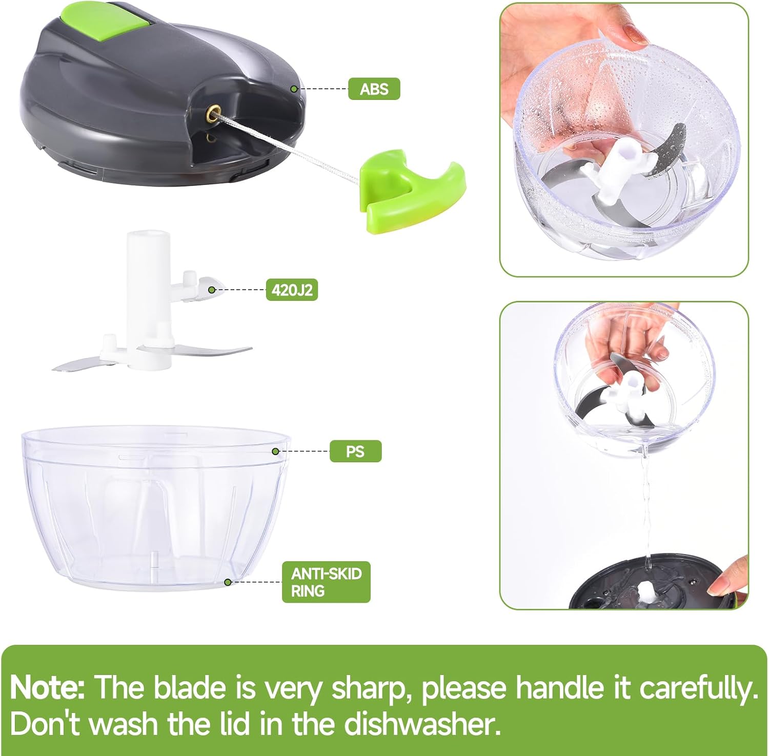 Portable Hand Vegetable Chopper - Image 10