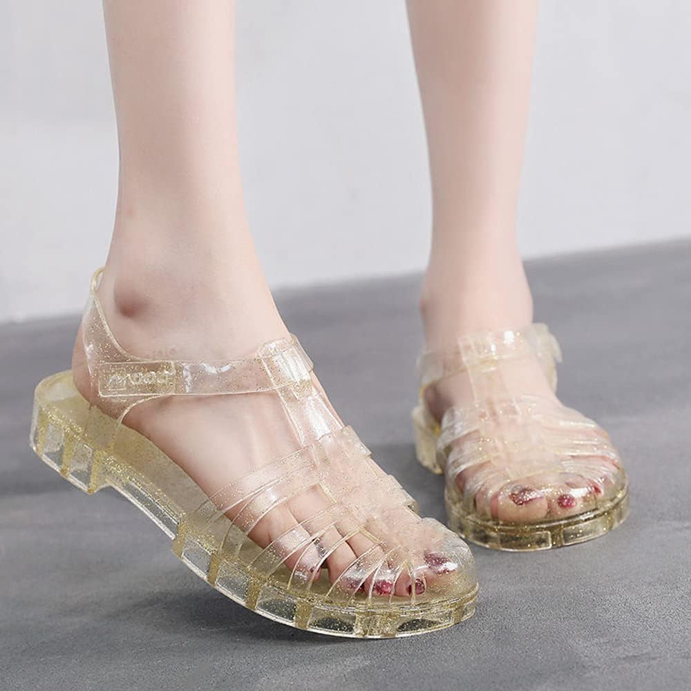 Yehopere Glitter Jelly Sandals - Image 7
