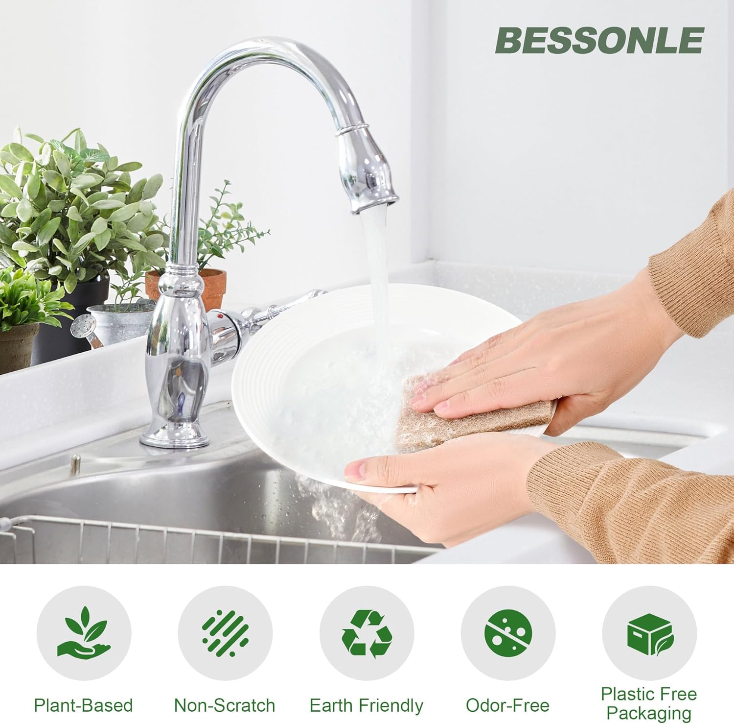 Natural Scrub Kitchen Sponges - Image 5