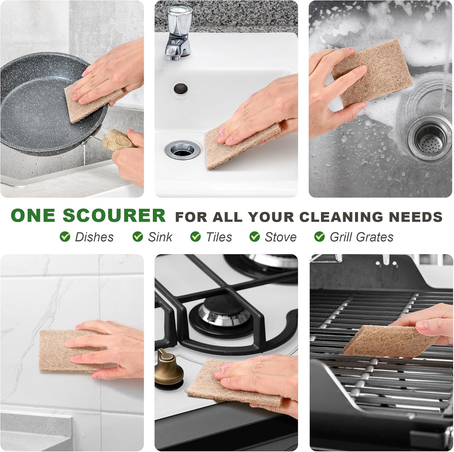 Natural Scrub Kitchen Sponges - Image 7