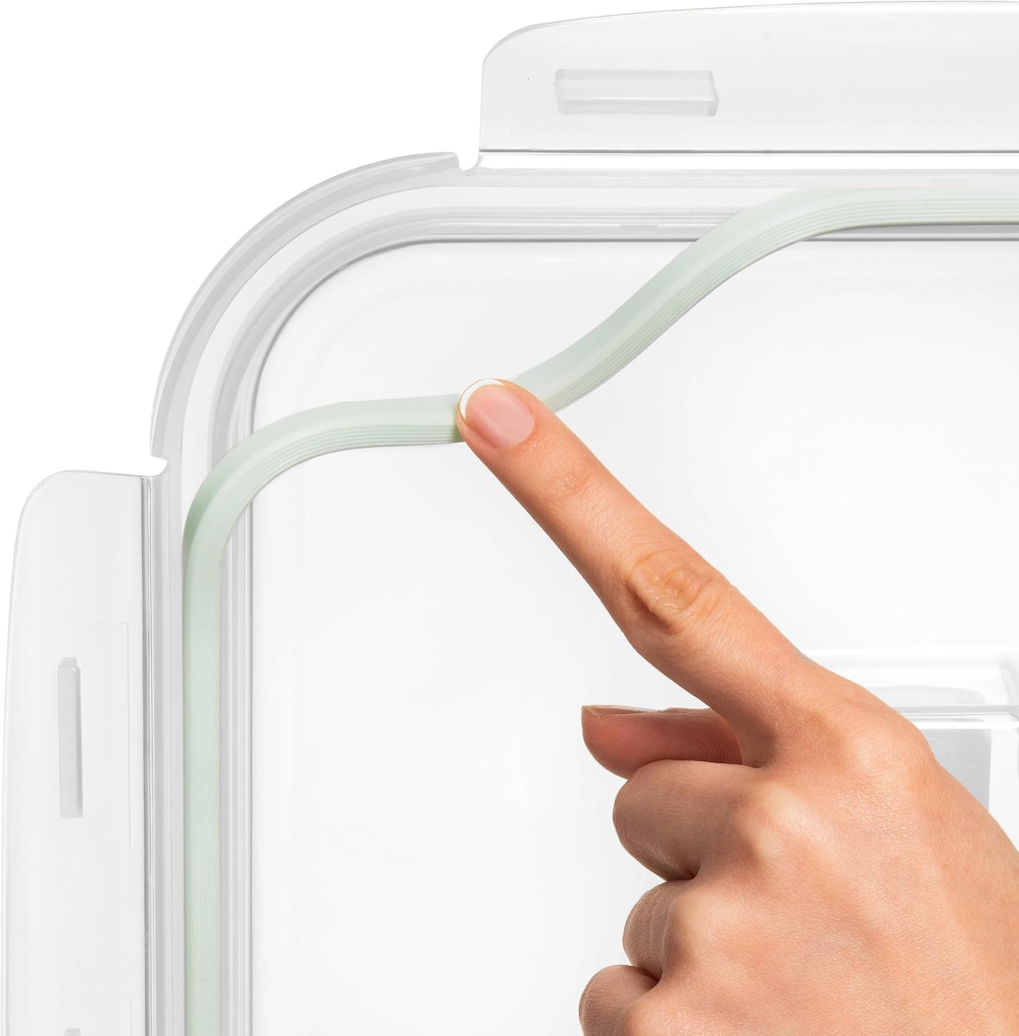 LARGE Glass Food Storage Container with Airtight Locking Lid - Image 9