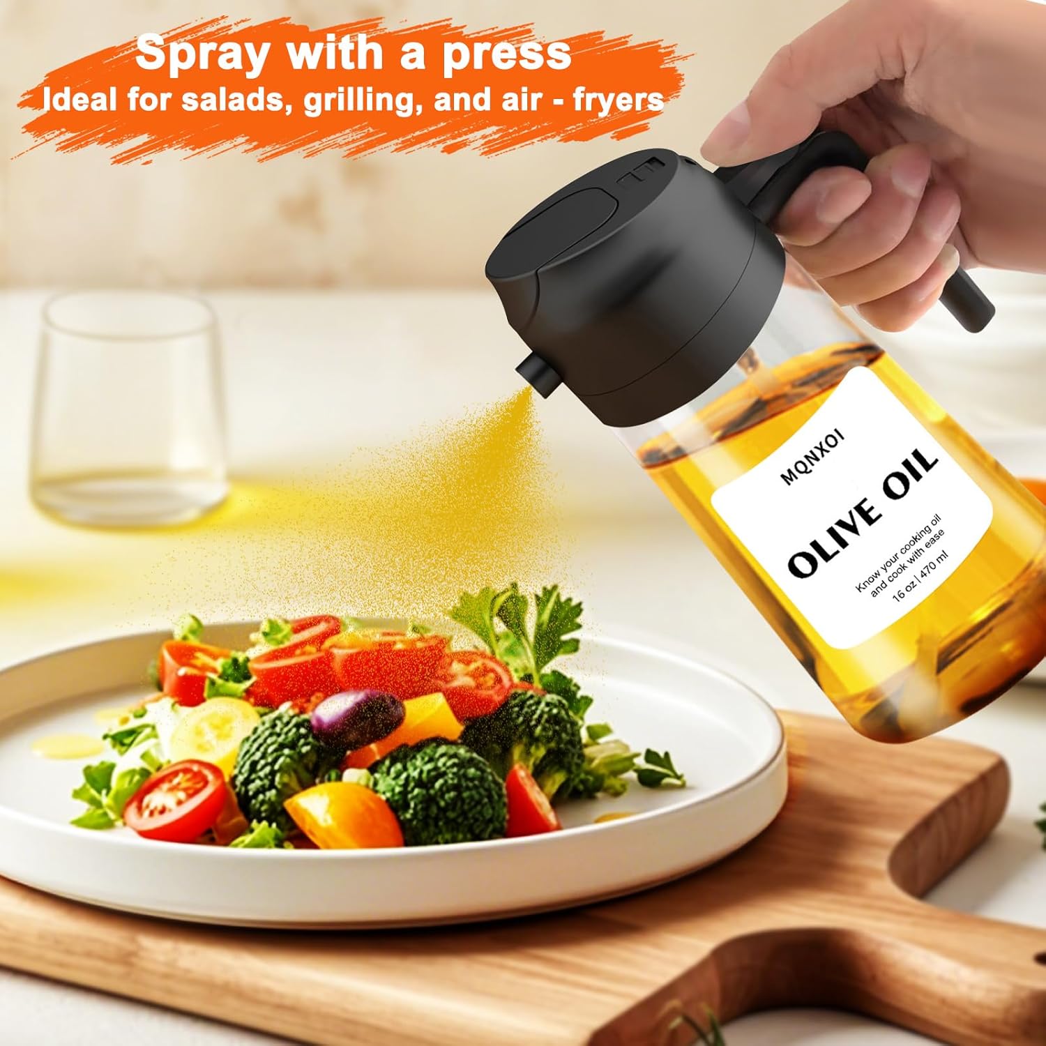 2 in 1 Glass Oil Sprayer Dispenser - Image 7