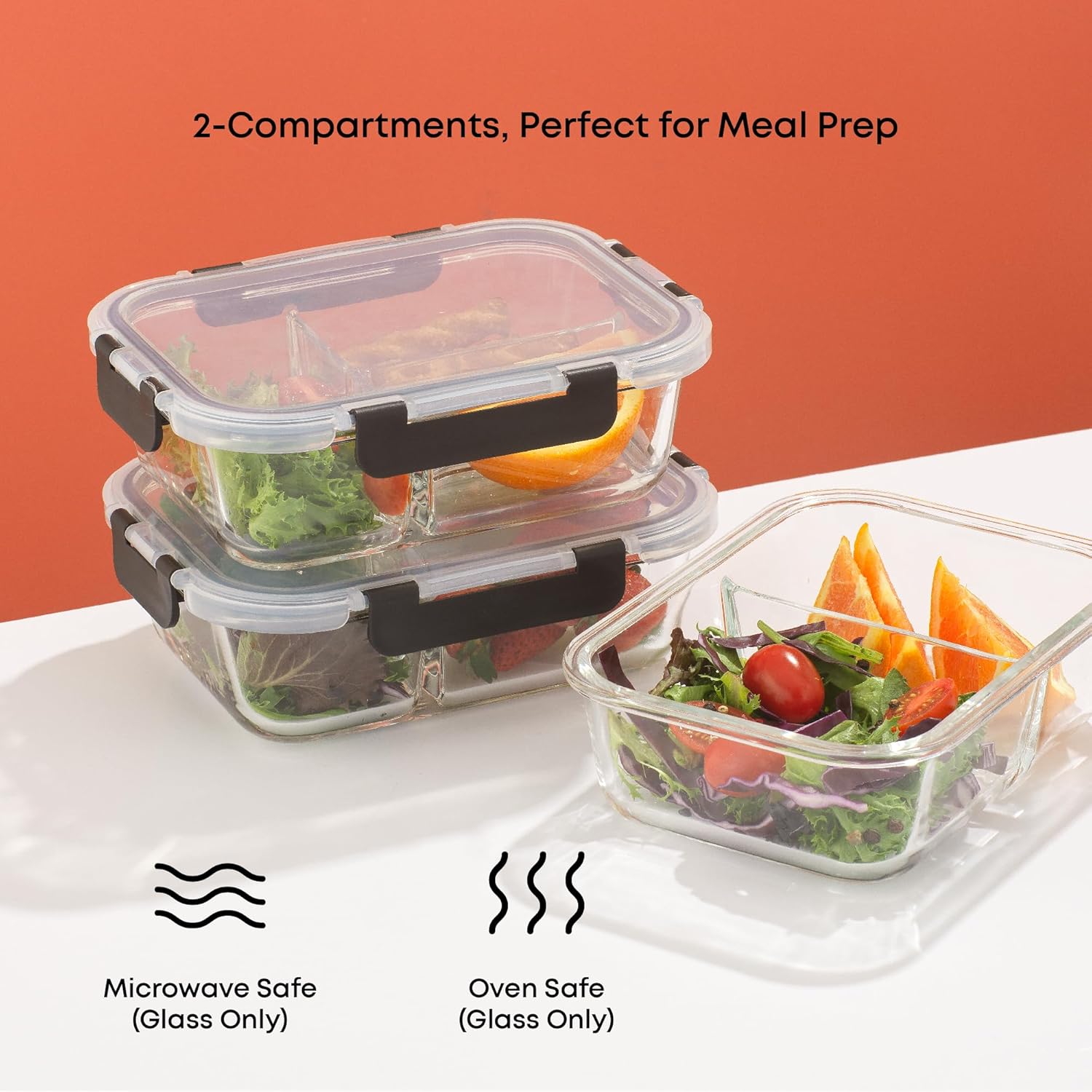 JoyJolt Airtight Glass Meal Prep Containers - Image 6