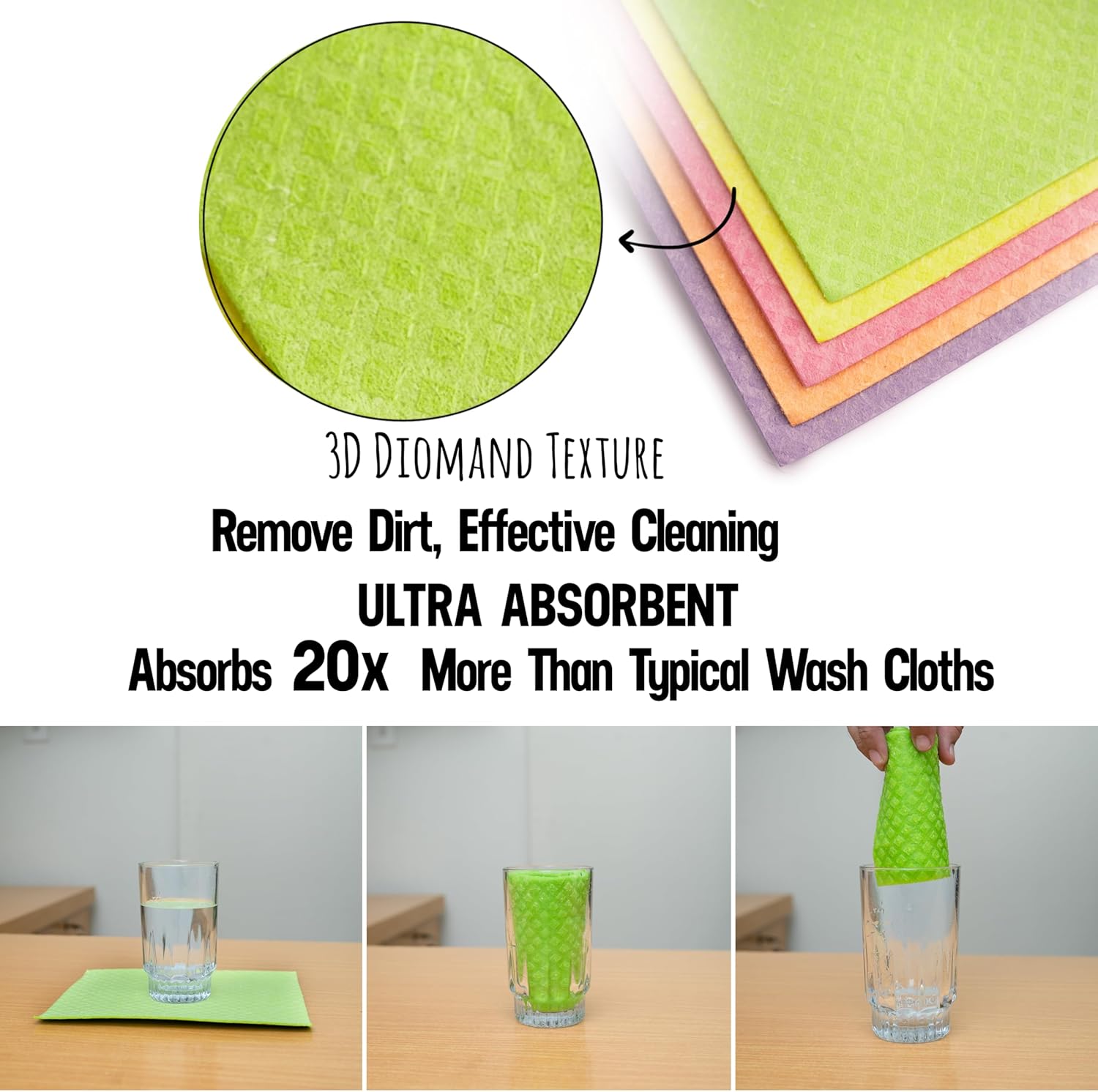 Reusable Swedish Dish Cloths 10 Pack - Image 6