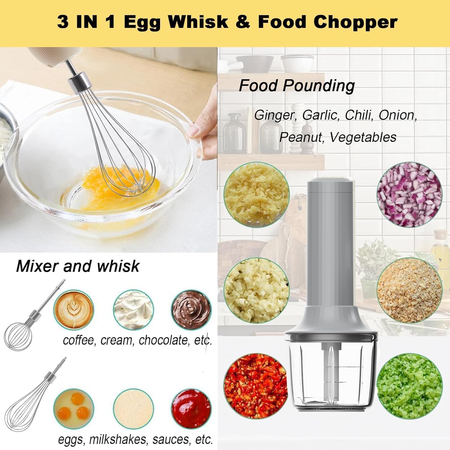 Cordless Electric Hand Mixer - Image 3