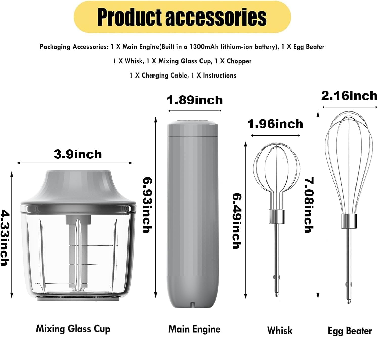 Cordless Electric Hand Mixer - Image 9