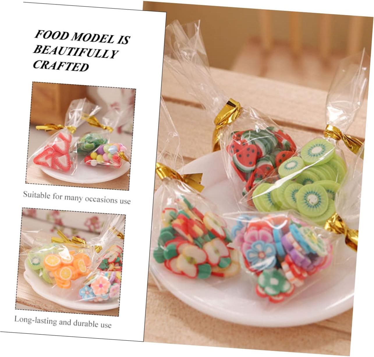 UPKOCH 6pcs Mini Packaged Snacks Adornments for Dollhouse - Image 6