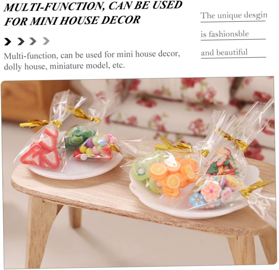 UPKOCH 6pcs Mini Packaged Snacks Adornments for Dollhouse - Image 7