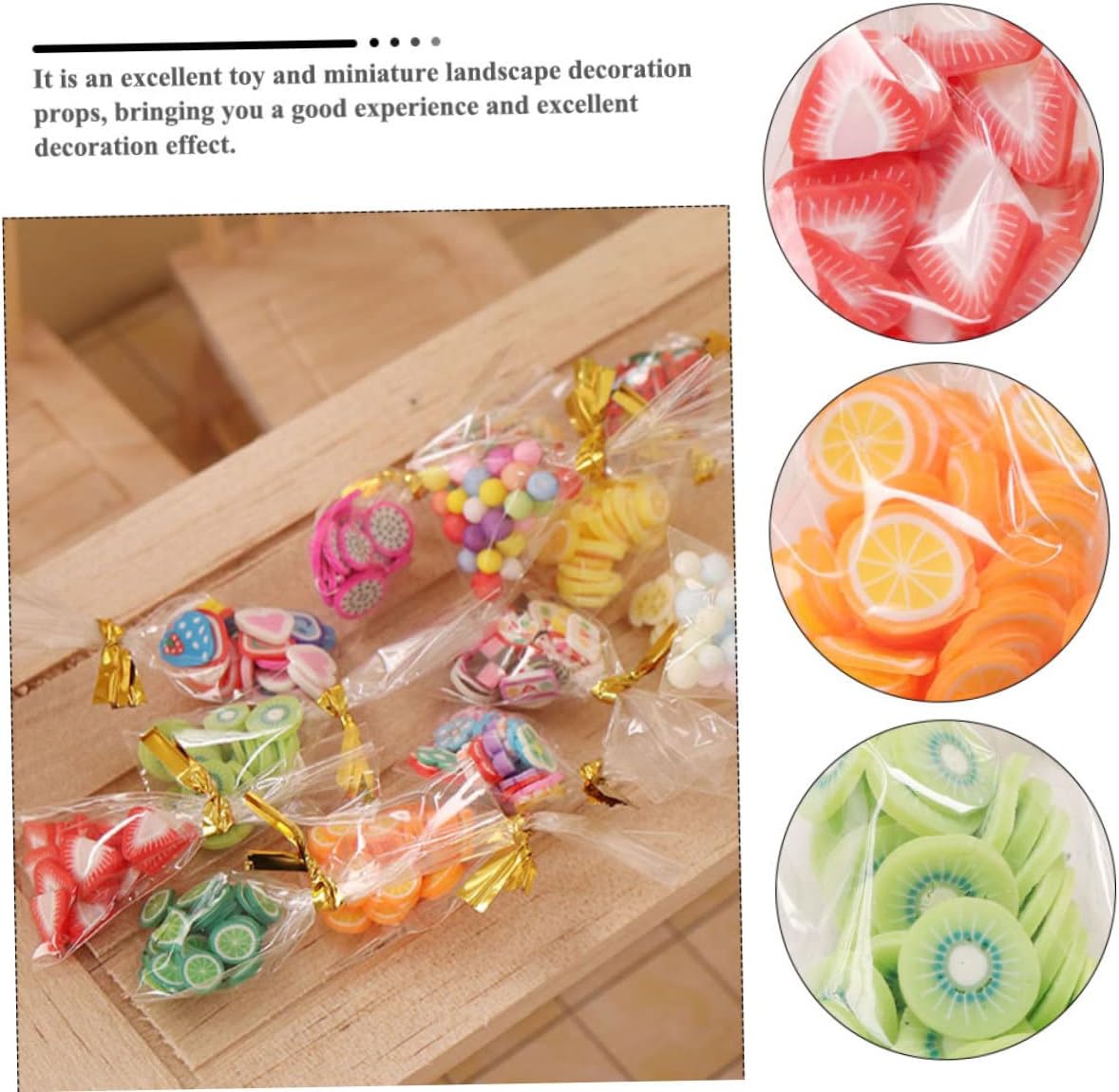 UPKOCH 6pcs Mini Packaged Snacks Adornments for Dollhouse - Image 9