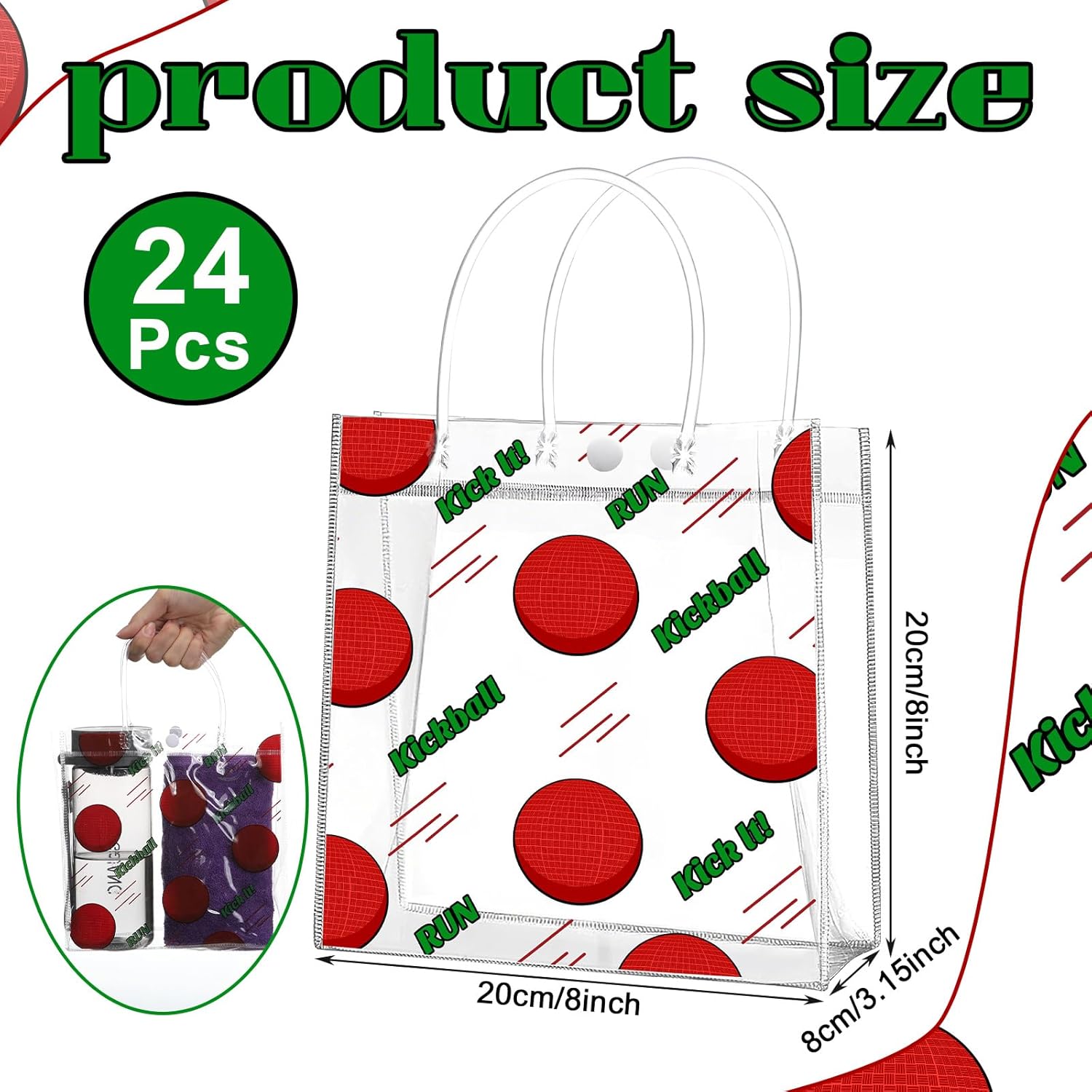 Kickball Goodie Bag with Handles - Image 3