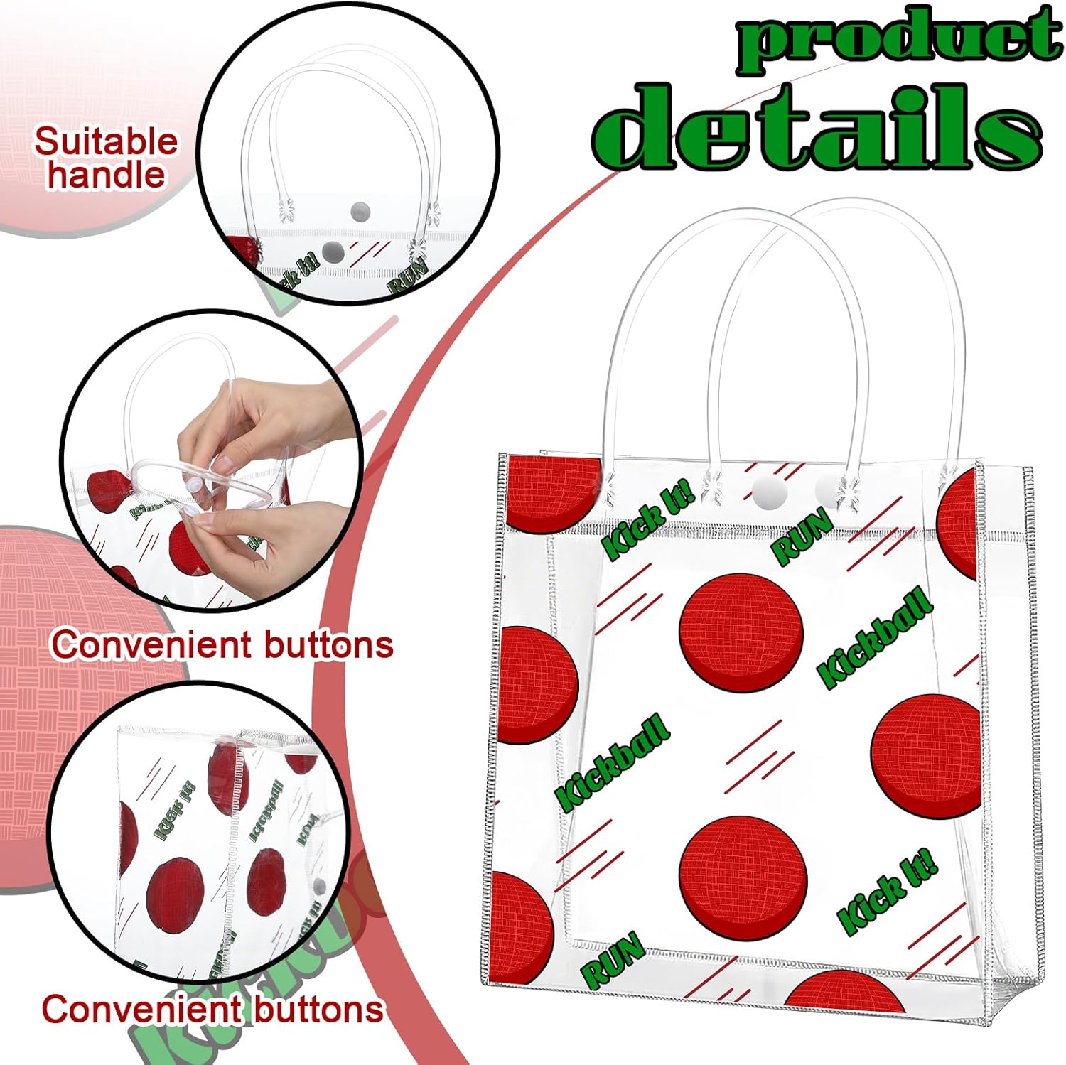 Kickball Goodie Bag with Handles - Image 4
