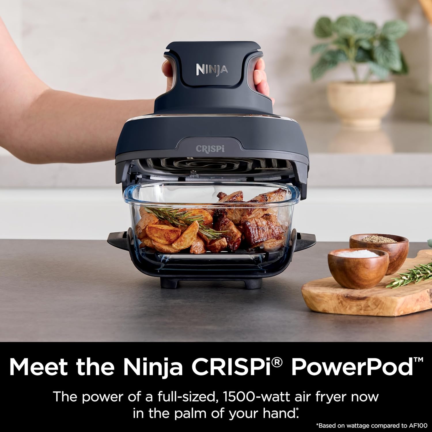 Ninja Crispi 4-in-1 Portable Glass Air Fryer Cooking System - Image 4