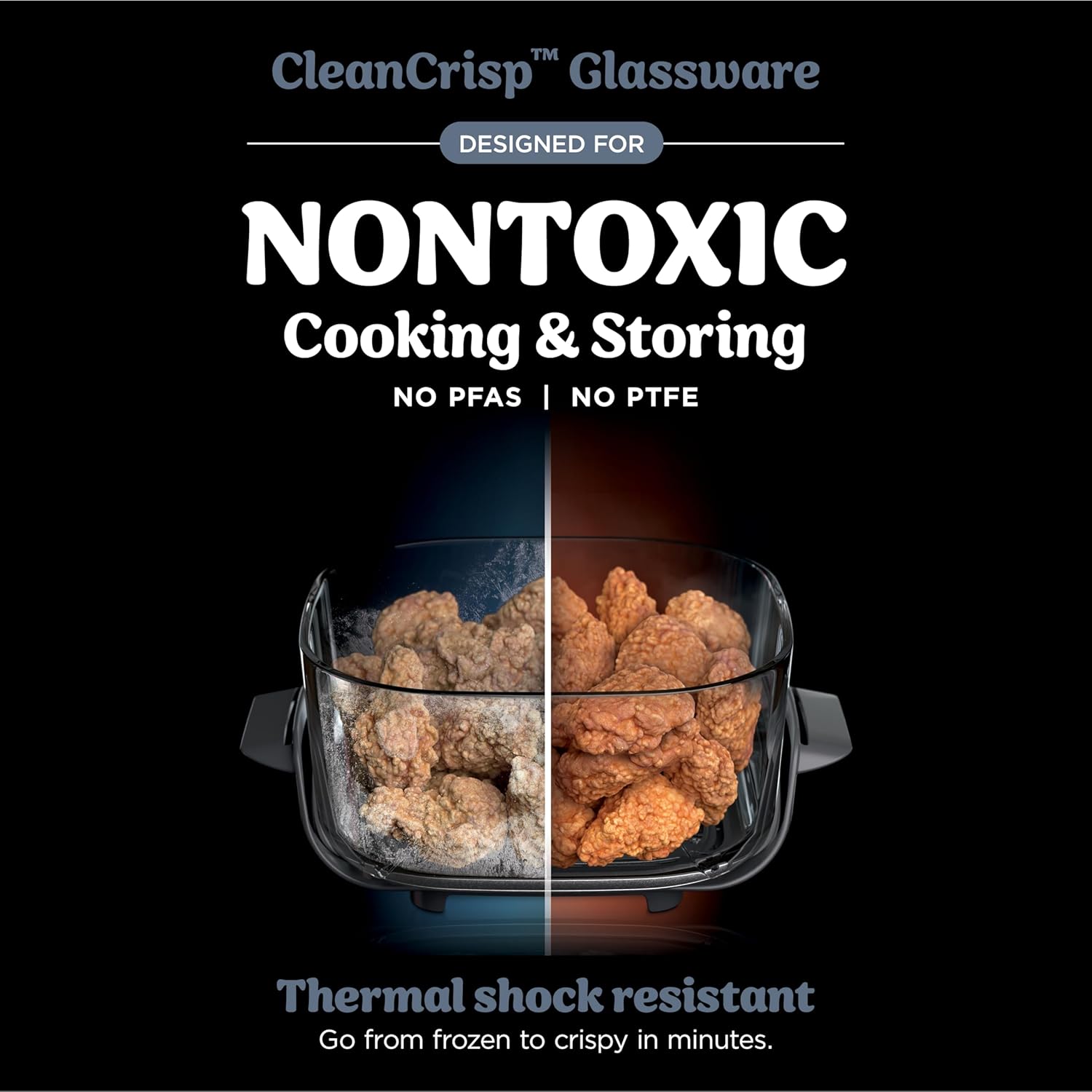 Ninja Crispi 4-in-1 Portable Glass Air Fryer Cooking System - Image 5