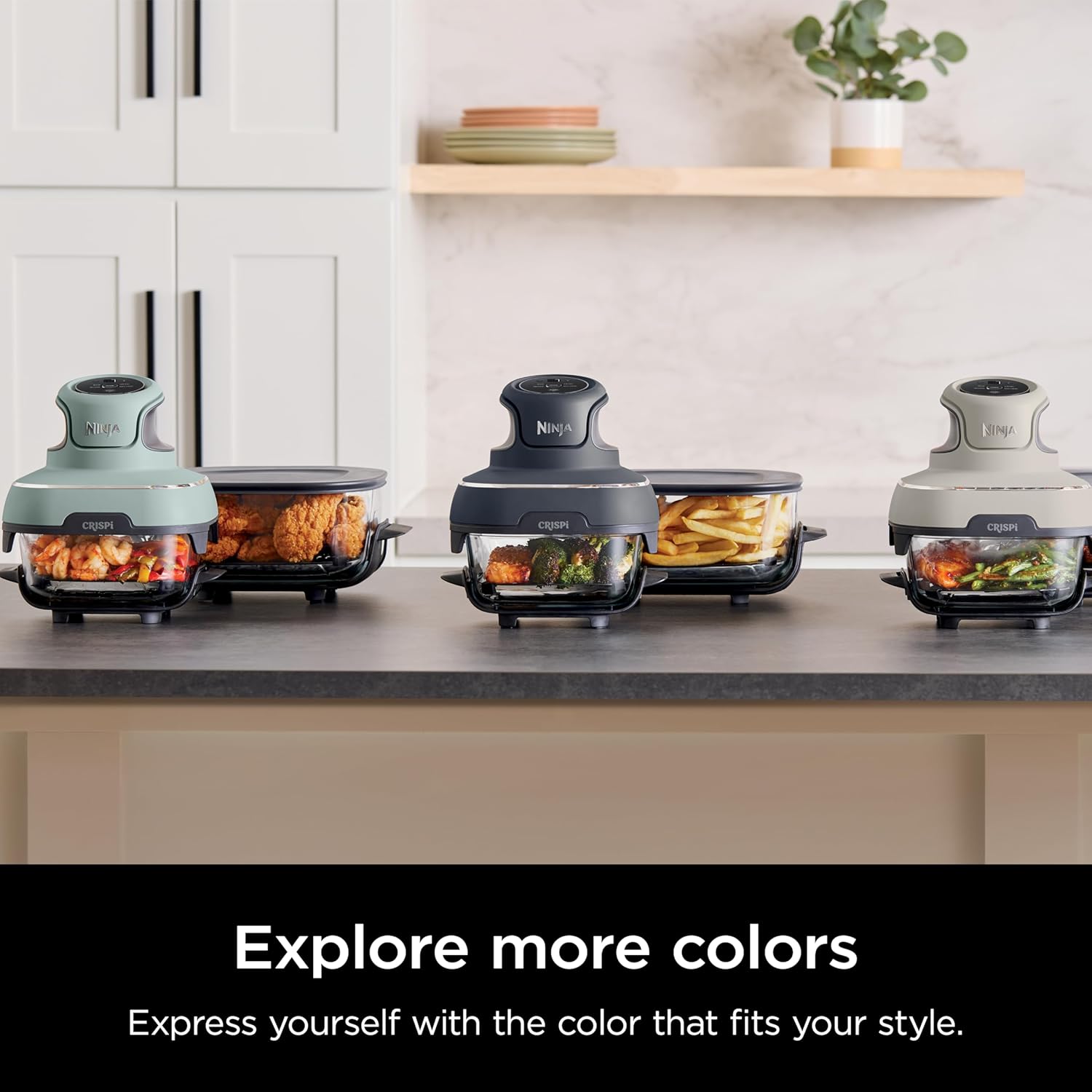 Ninja Crispi 4-in-1 Portable Glass Air Fryer Cooking System - Image 17