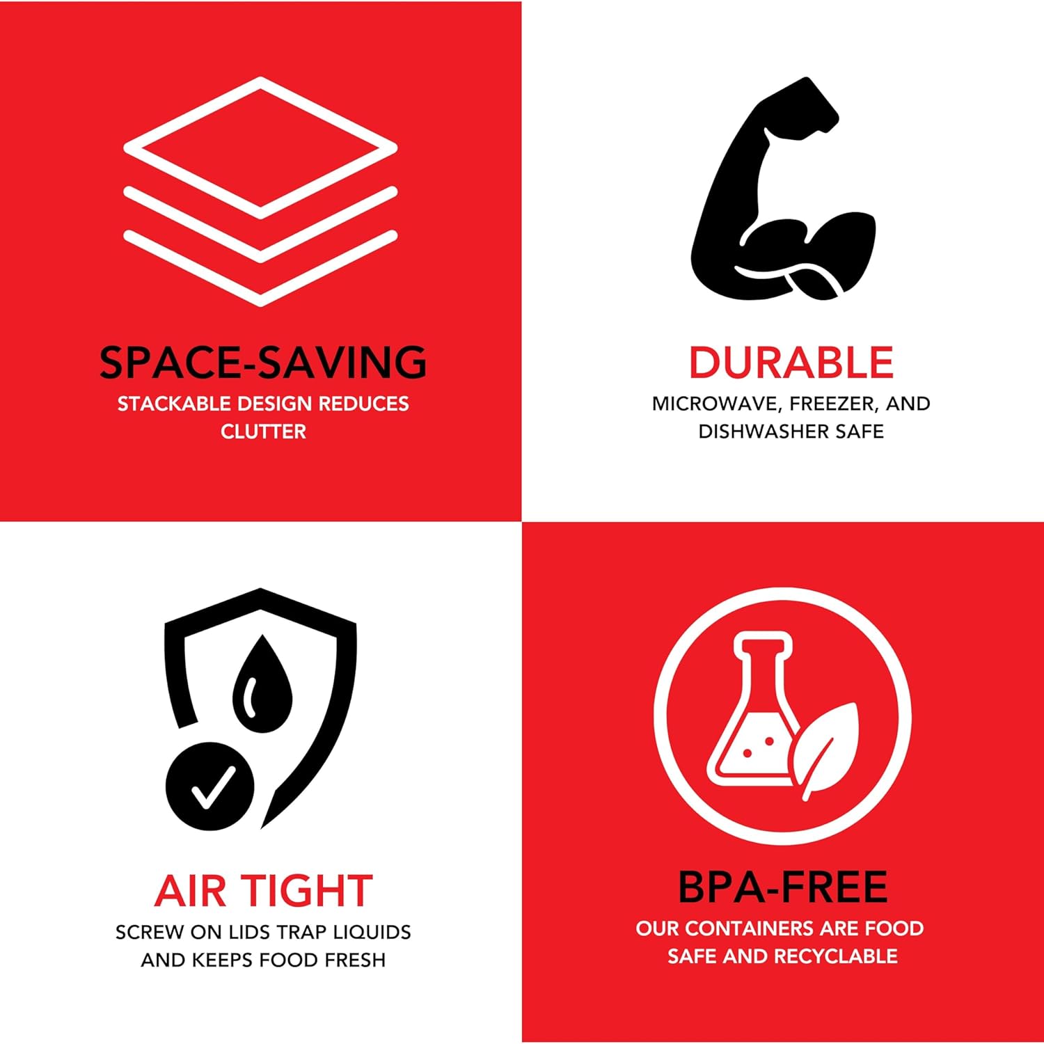 32oz Plastic Containers with Twist Top Lids - Image 5