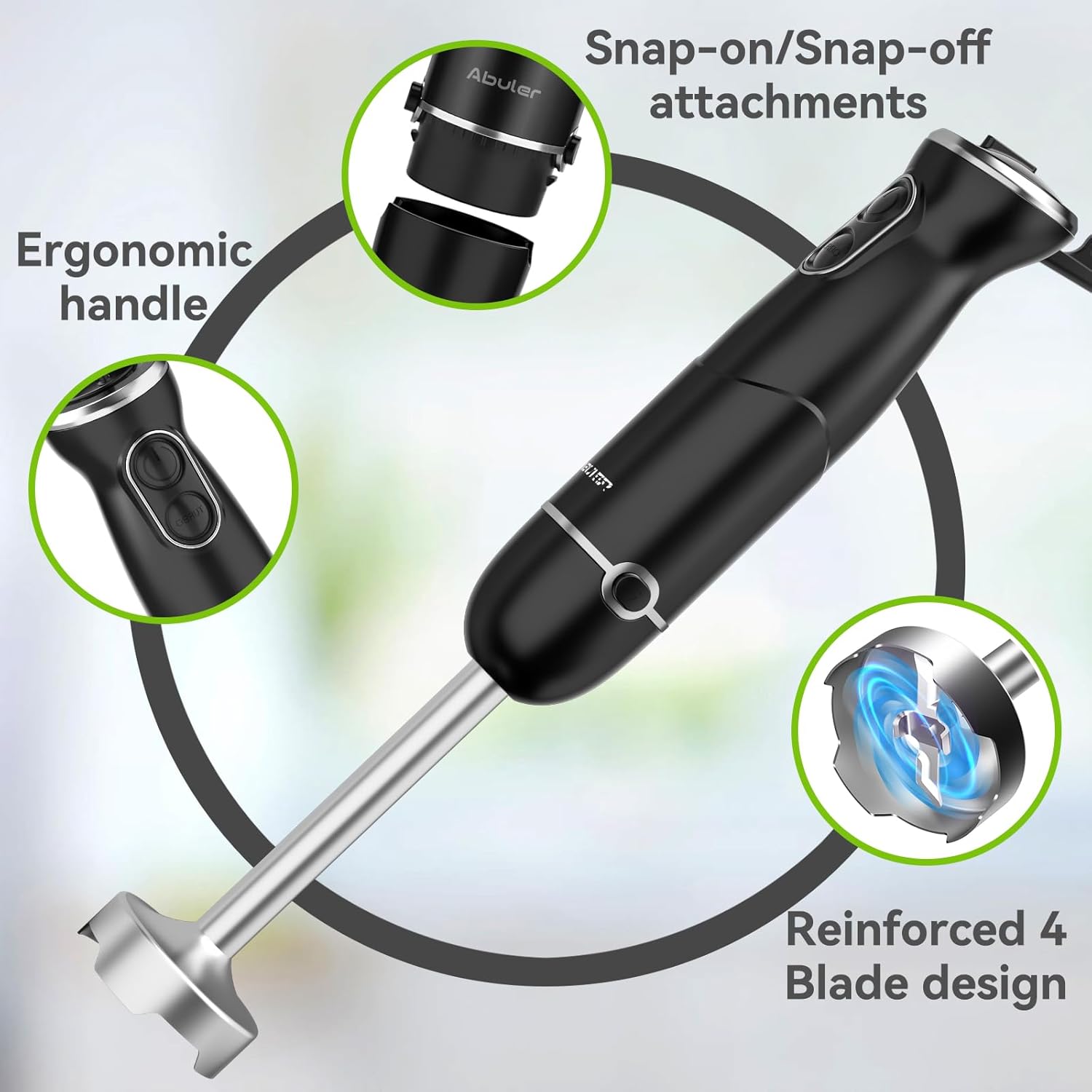 Hand Blender 1000W 5 in 1 Immersion Mixer - Image 6